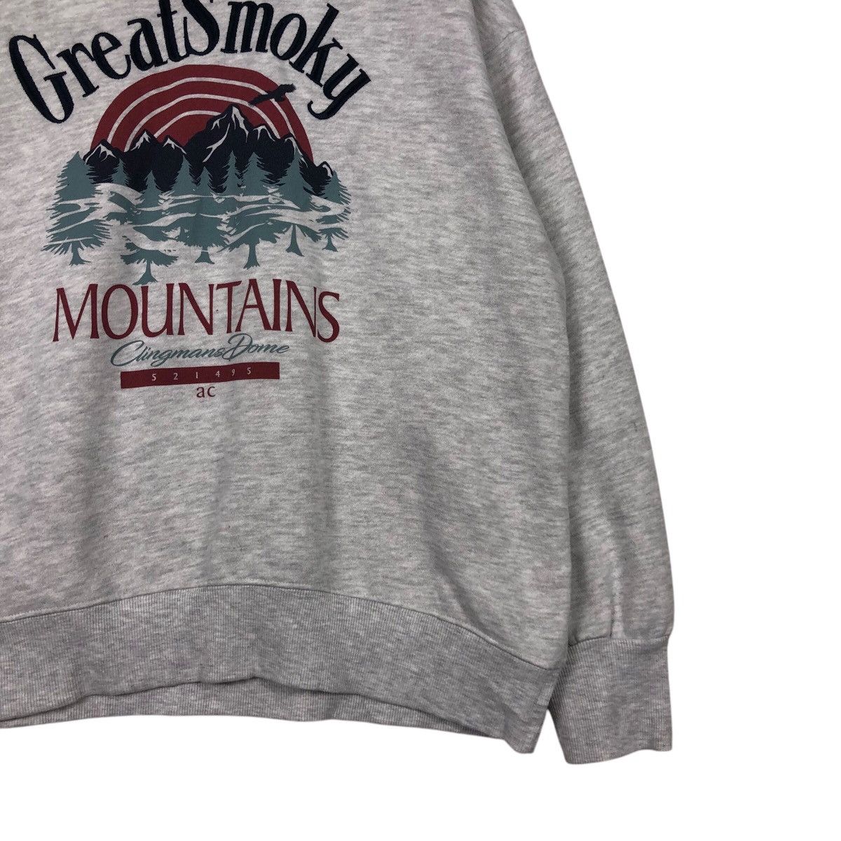 Japanese Brand 90s Great Smoky Mountains Nature Sweatshirt Deep Forest Size US L / EU 52-54 / 3 - 6 Thumbnail
