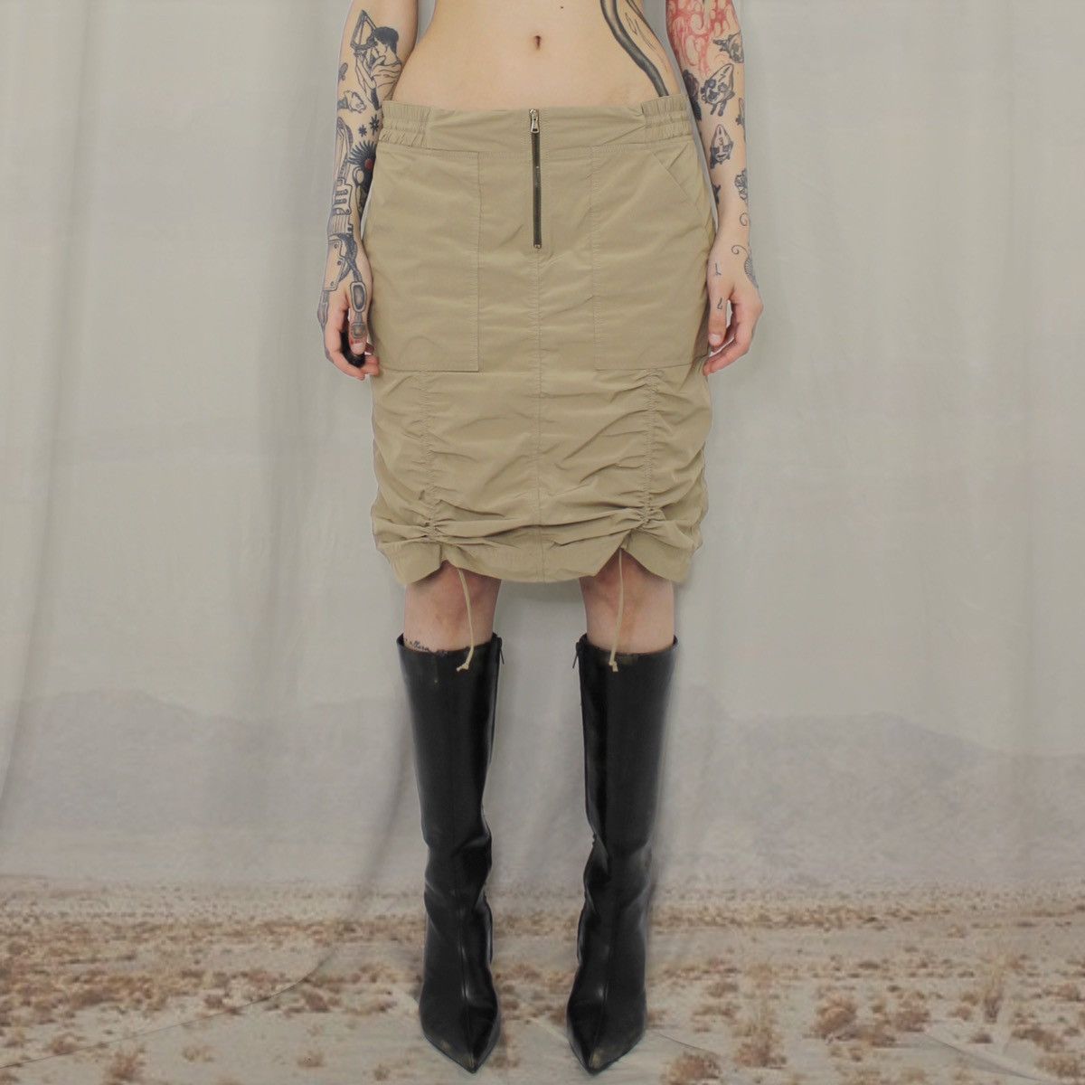 image of Avant Garde x Tom Ford Skirt in Beige, Women's (Size 36)