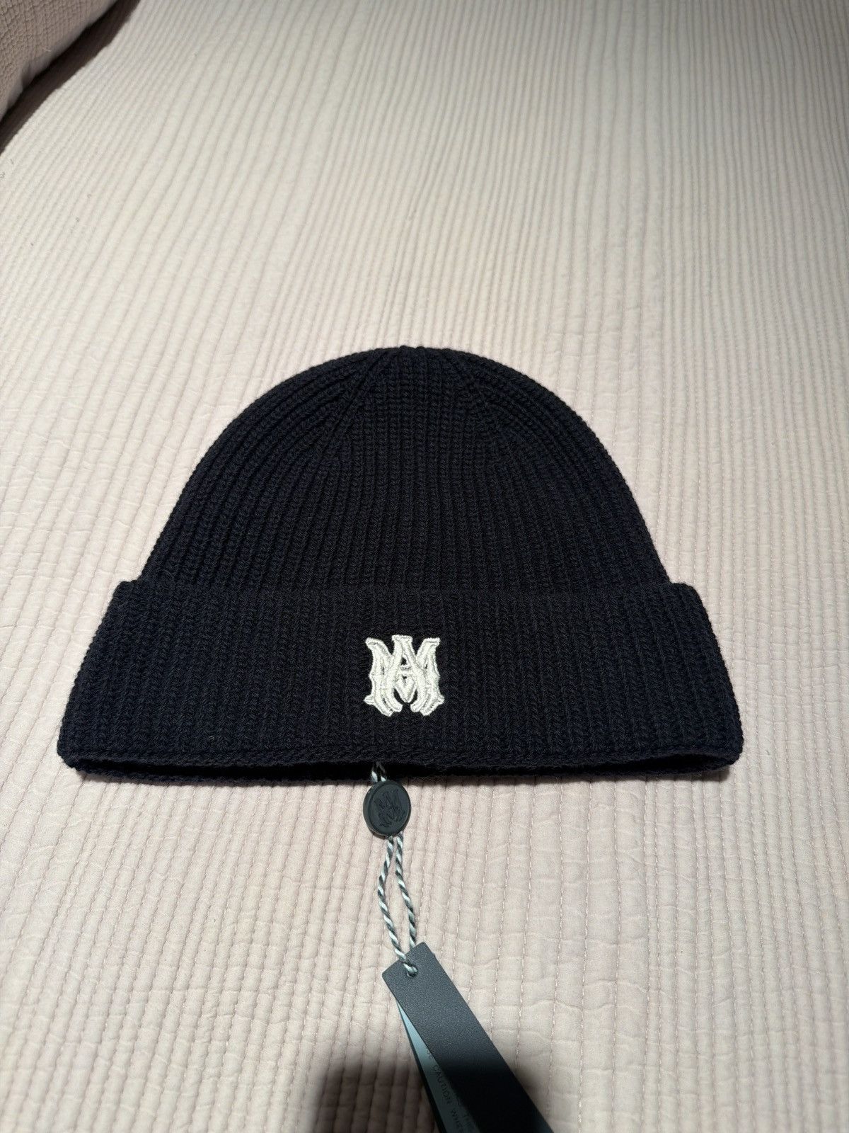 Amiri Midnight Blue Amiri "MA Beanie" Size ONE SIZE - 1 Thumbnail
