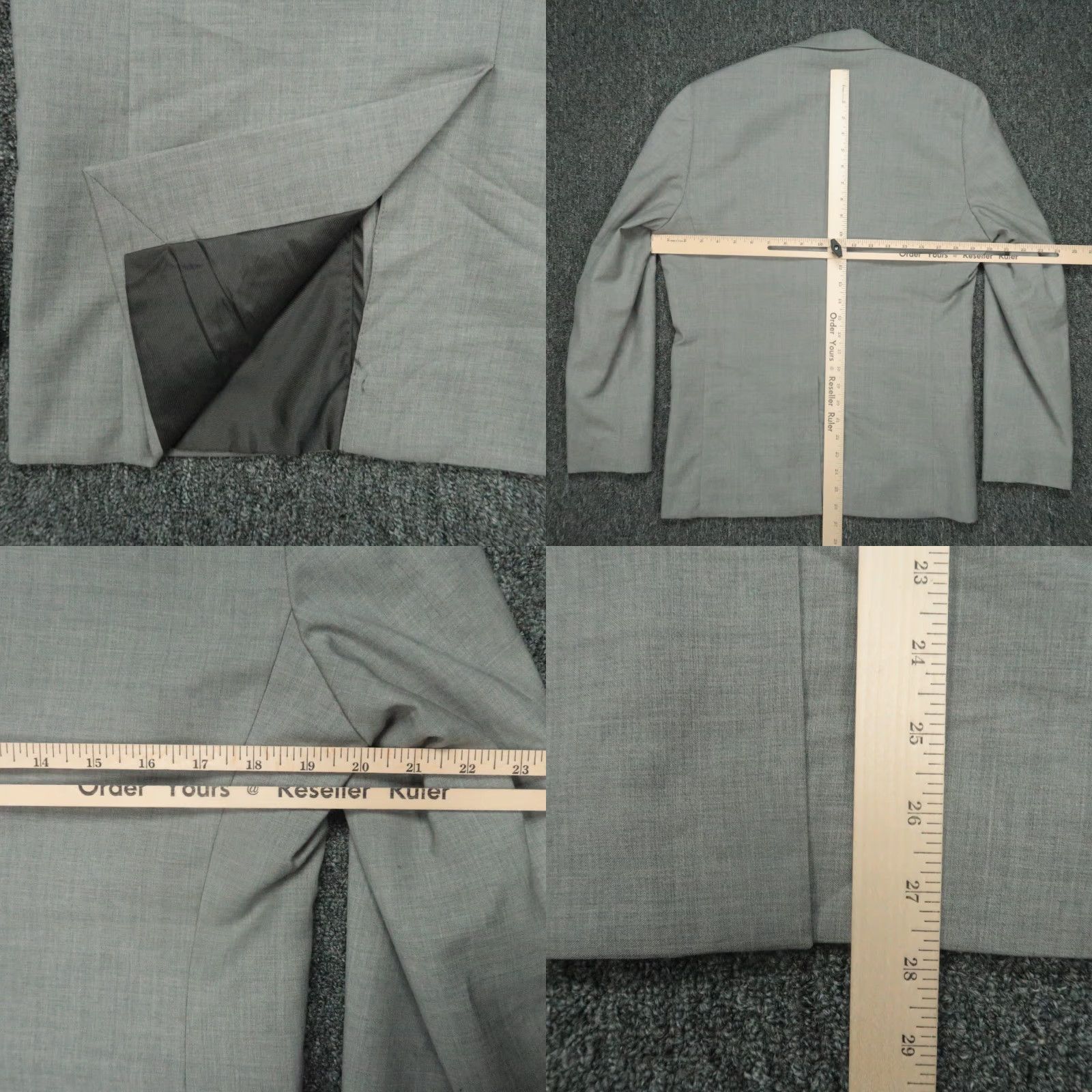 Banana Republic Banana Republic Blazer Mens 38S Gray Slim Bolt? Size 38R - 8 Thumbnail