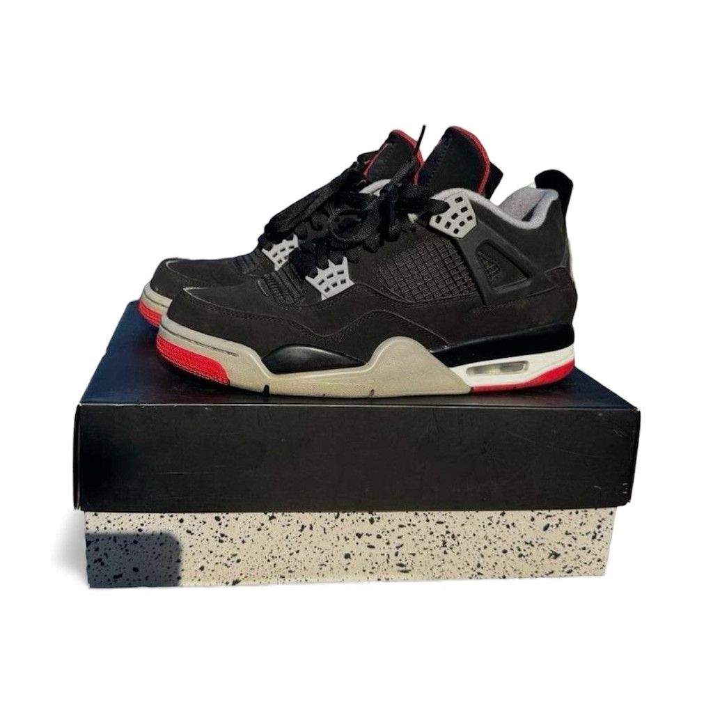 Jordan Brand Nike Air Jordan 4 Retro Bred 4s Size 9 Og all Size US 9 / EU 42 - 1 Thumbnail
