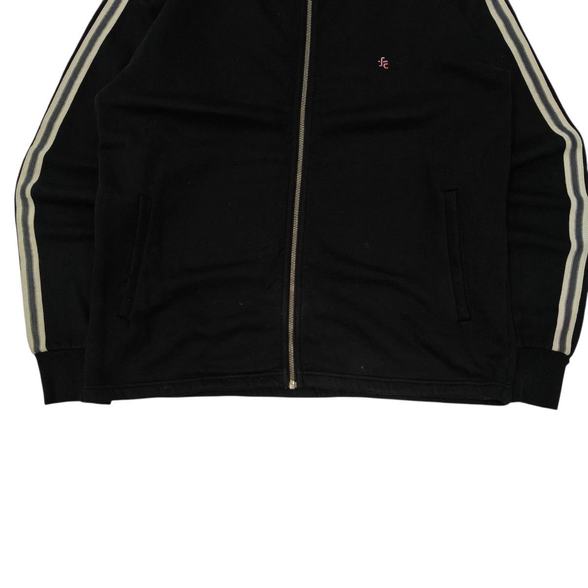 French Connection Vintage Y2K French Connection Track Jacket Stripe Sleeve Size US XL / EU 56 / 4 - 6 Thumbnail