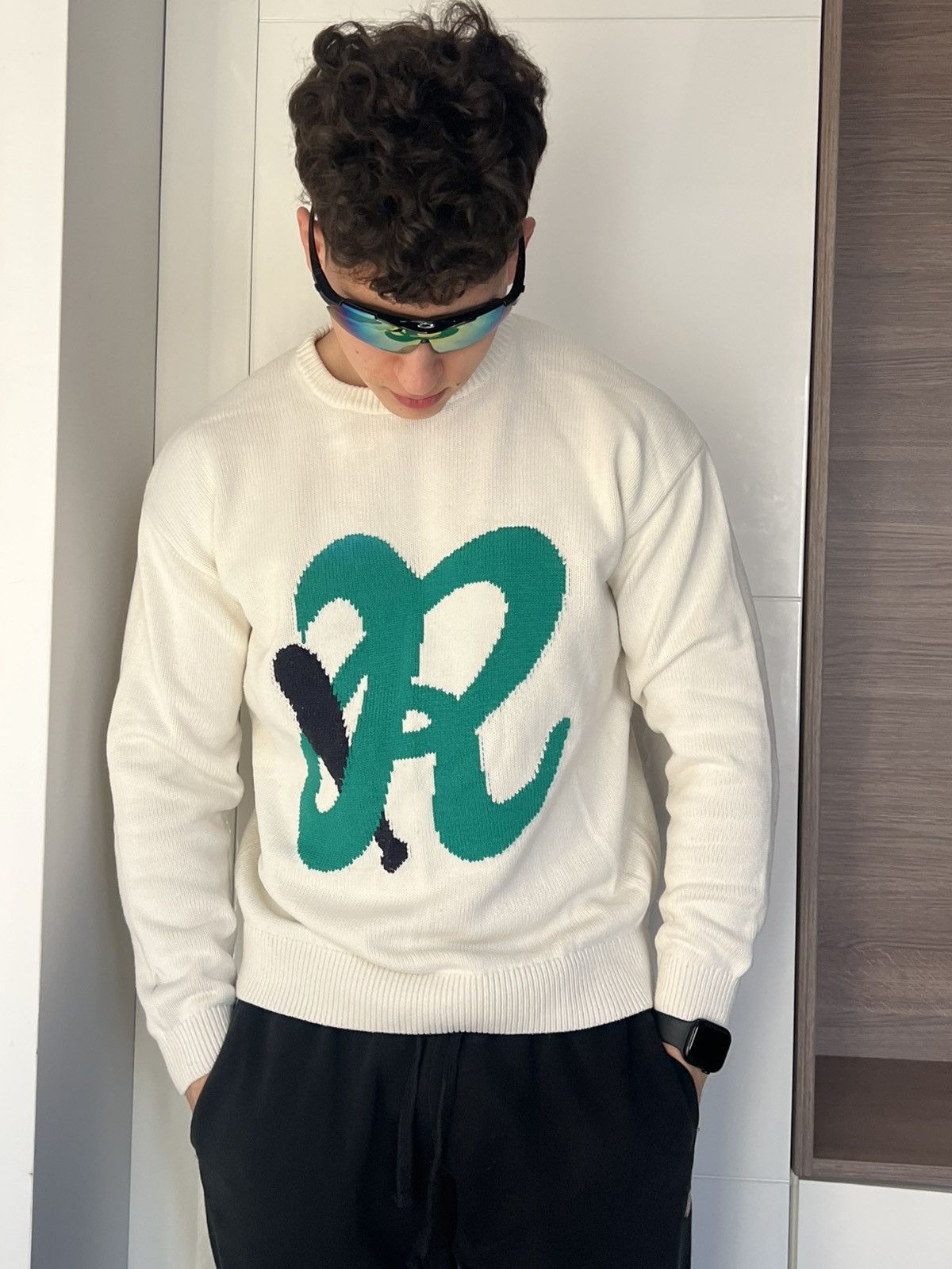 Japanese Brand × Zara ‼️Avant Garde Abstract Knit Logo Casual Sweater‼️ Size US L / EU 52-54 / 3 - 2 Thumbnail