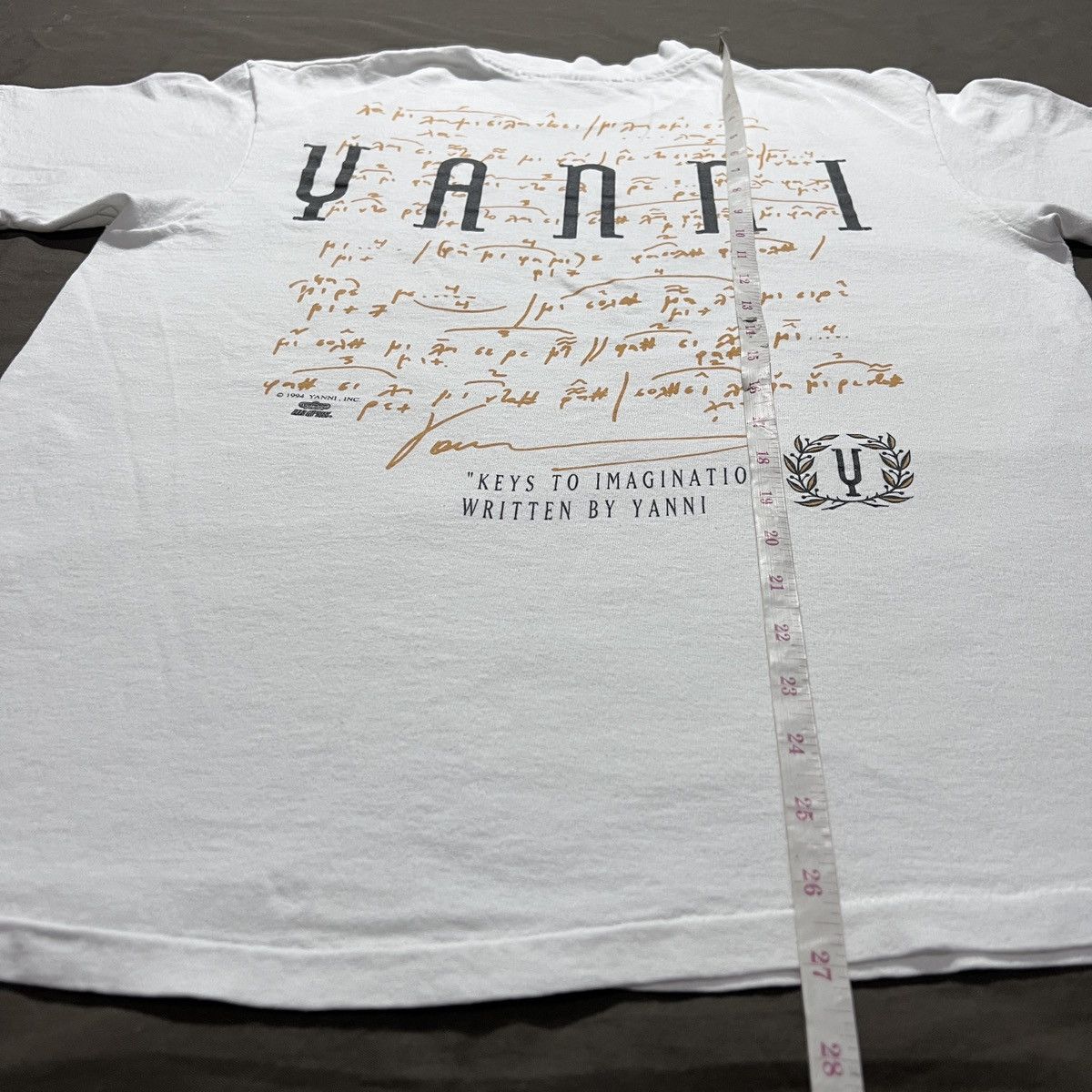 Band Tees Vintage 90s Yanni composer keyboard player Tee L Winterland Size US L / EU 52-54 / 3 - 9 Thumbnail