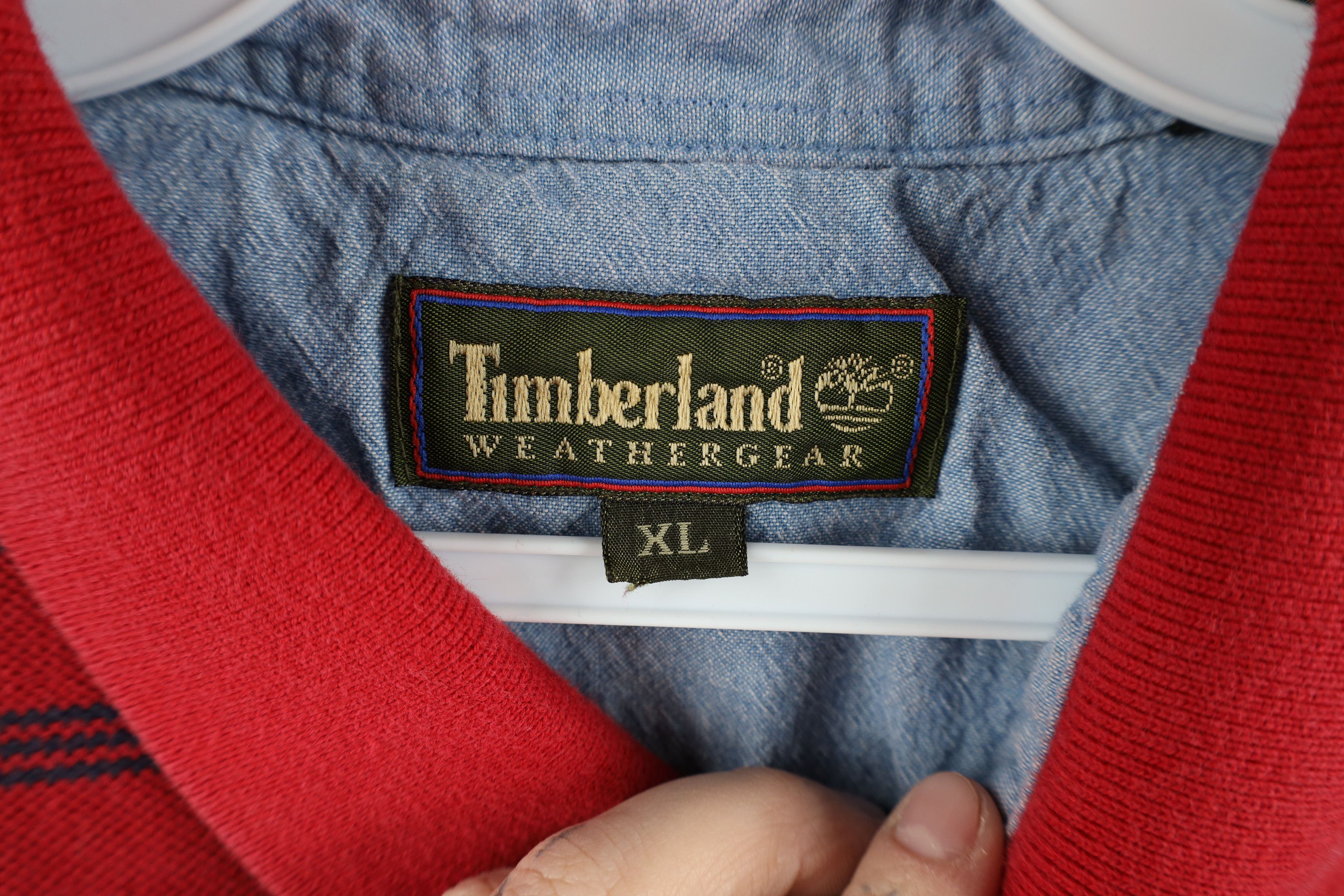 Timberland × Vintage Vintage 90s Timberland Heavyweight Knit Collared Polo Size US XL / EU 56 / 4 - 7 Thumbnail