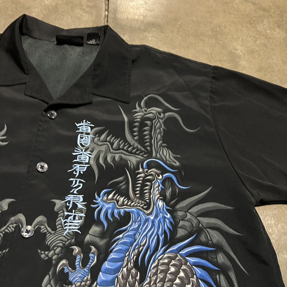 JNCO Vintage ODO Dragon Shirt Button Up Japanese Skater Y2K JNCO Size US XL / EU 56 / 4 - 4 Thumbnail