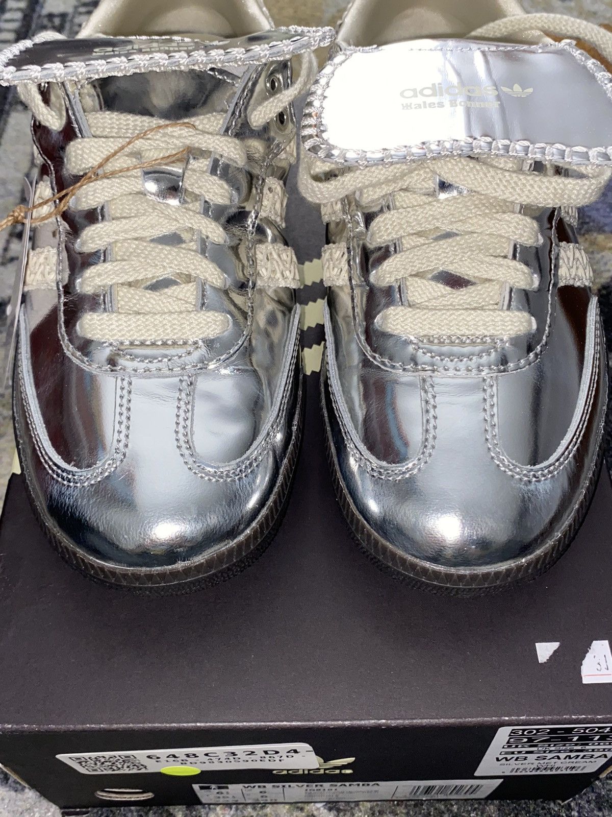 Adidas × Wales Bonner Adidas Samba Wales Bonner Silver Size US 6.5 / EU 39-40 - 4 Thumbnail
