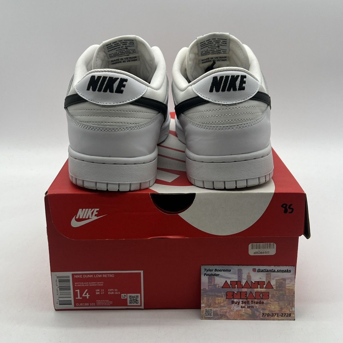 Nike Nike dunk low reverse panda Size US 14 / EU 47 - 3 Thumbnail