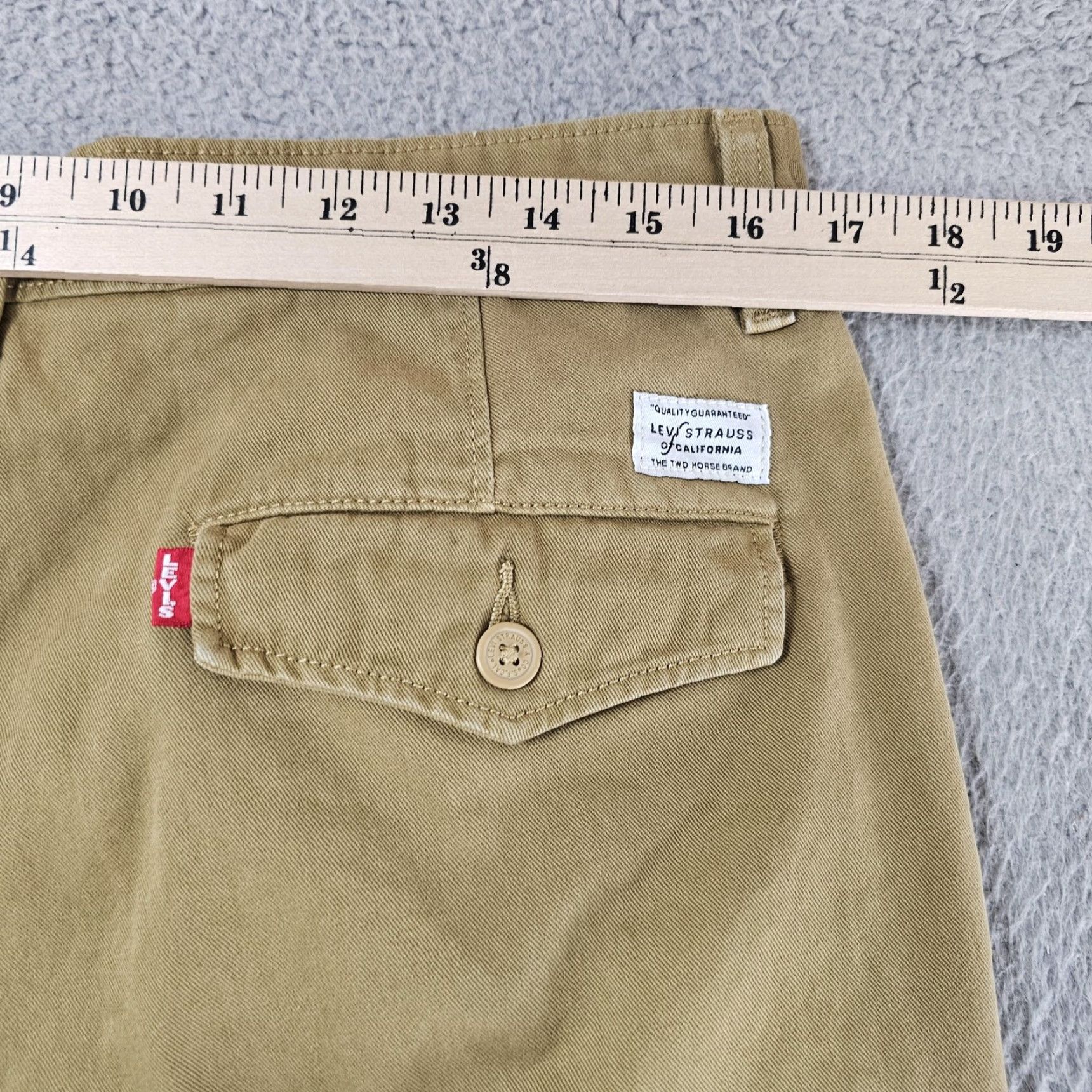 Levi's Levi's XX Chino Pants Mens 34x27 Khaki Flat Front Straight Casual Size US 34 / EU 50 - 7 Thumbnail