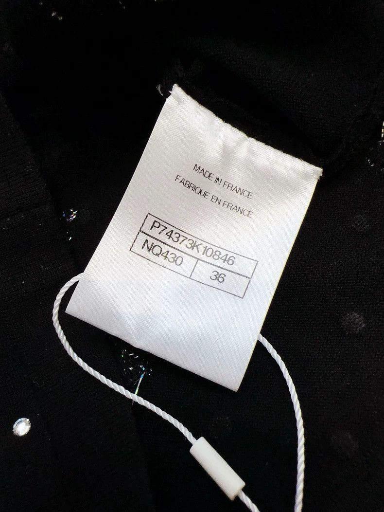 Chanel Chanel 23N Ski Series Black Hot Diamond Meteor Zipper Knit Size XS / US 0-2 / IT 36-38 - 7 Thumbnail
