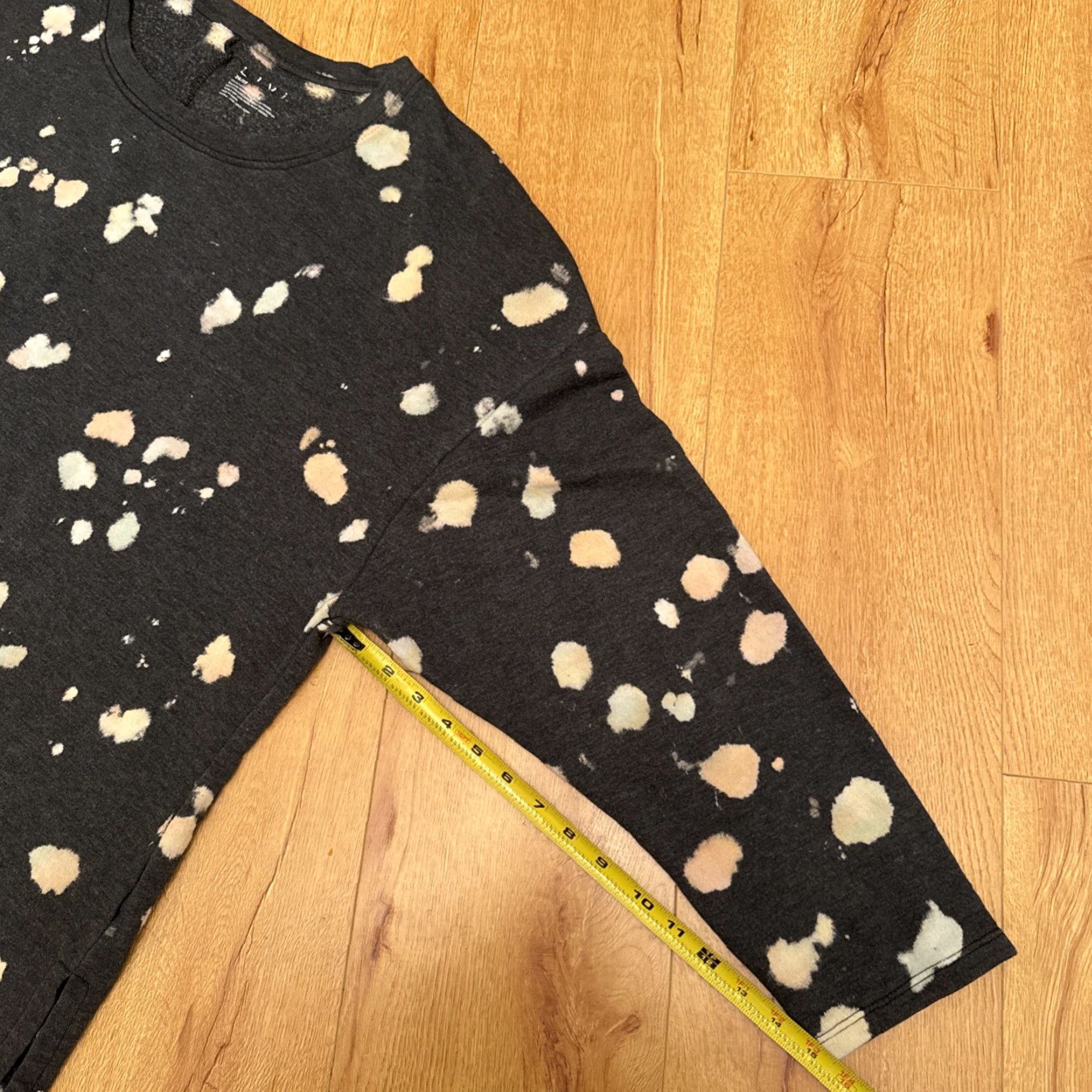 Vintage Livi Lane Bryant Gray Polka Dot Tie Dye Sweatshirt Women 28 Boho Pullover Long Sleeve Product Size 28 Womens Size 4XL / US 24-26 - 3 Thumbnail
