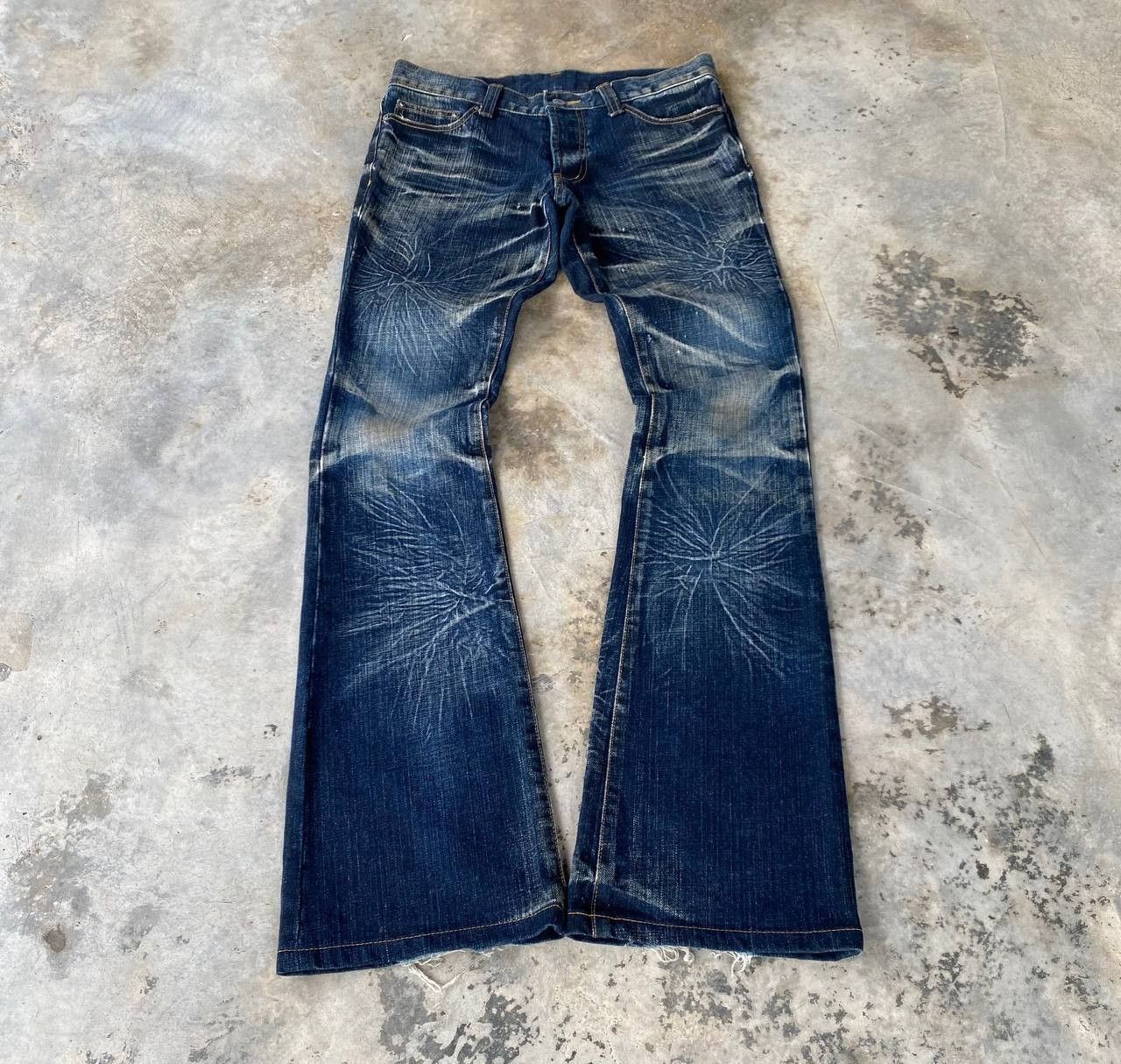 Japanese Brand FLARED JAPAN MODERN LOVERS RUSTY STARBURST GHOSTCLAW MARK Size US 28 / EU 44 - 1 Thumbnail