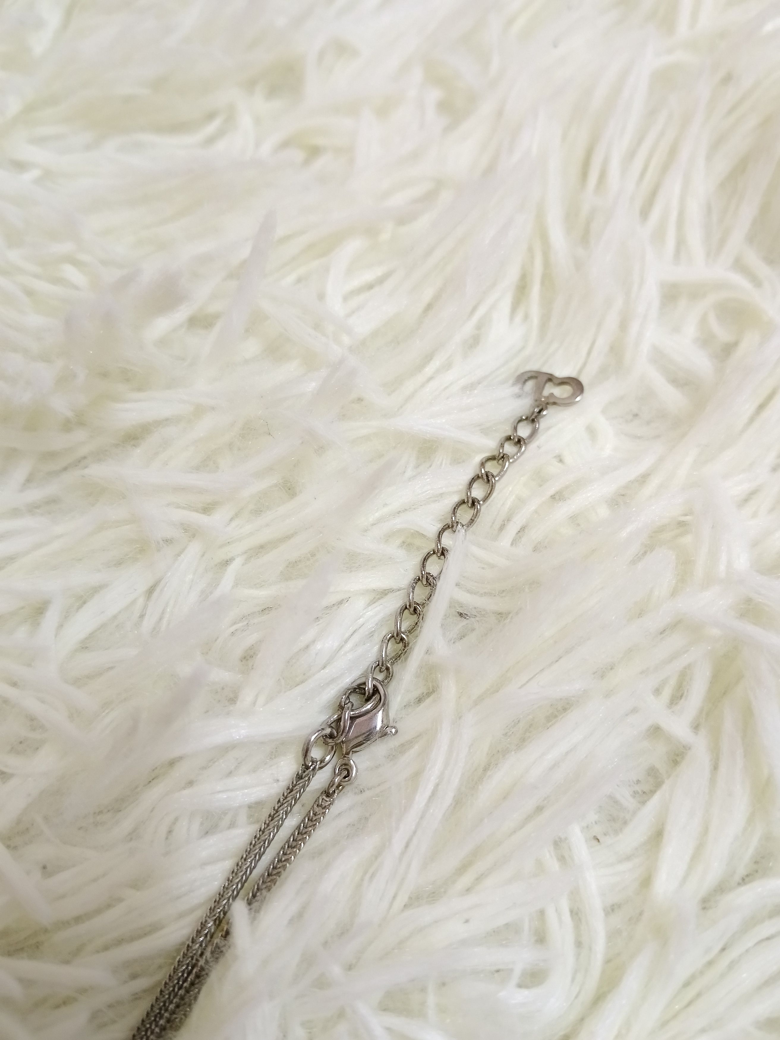 Dior Dior CD Charm Pendant Silver Tone Necklace Size ONE SIZE - 7 Thumbnail