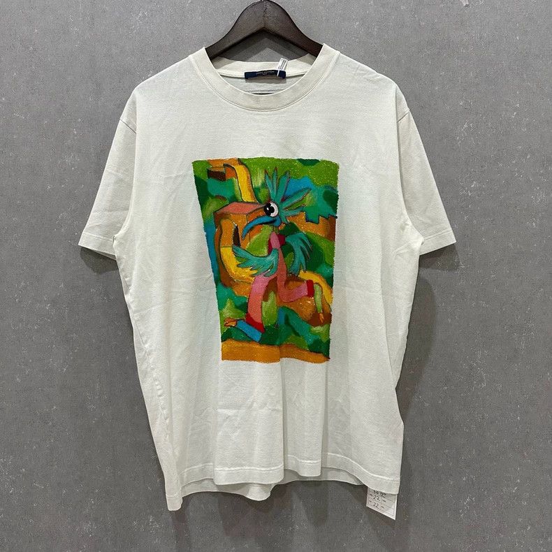 Louis Vuitton Louis Vuitton Cartoon Graffiti White Short Sleeve 2505-Next Size US XL / EU 56 / 4 - 1 Thumbnail