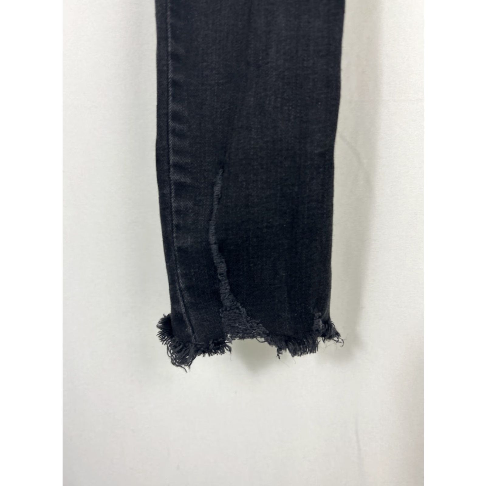 Free People VINTAGE Free People Jeans Distressed Ankle 27x29 Black Denim Womens 27 29 Inseam Skinny Size 27" / US 4 / IT 40 - 3 Thumbnail