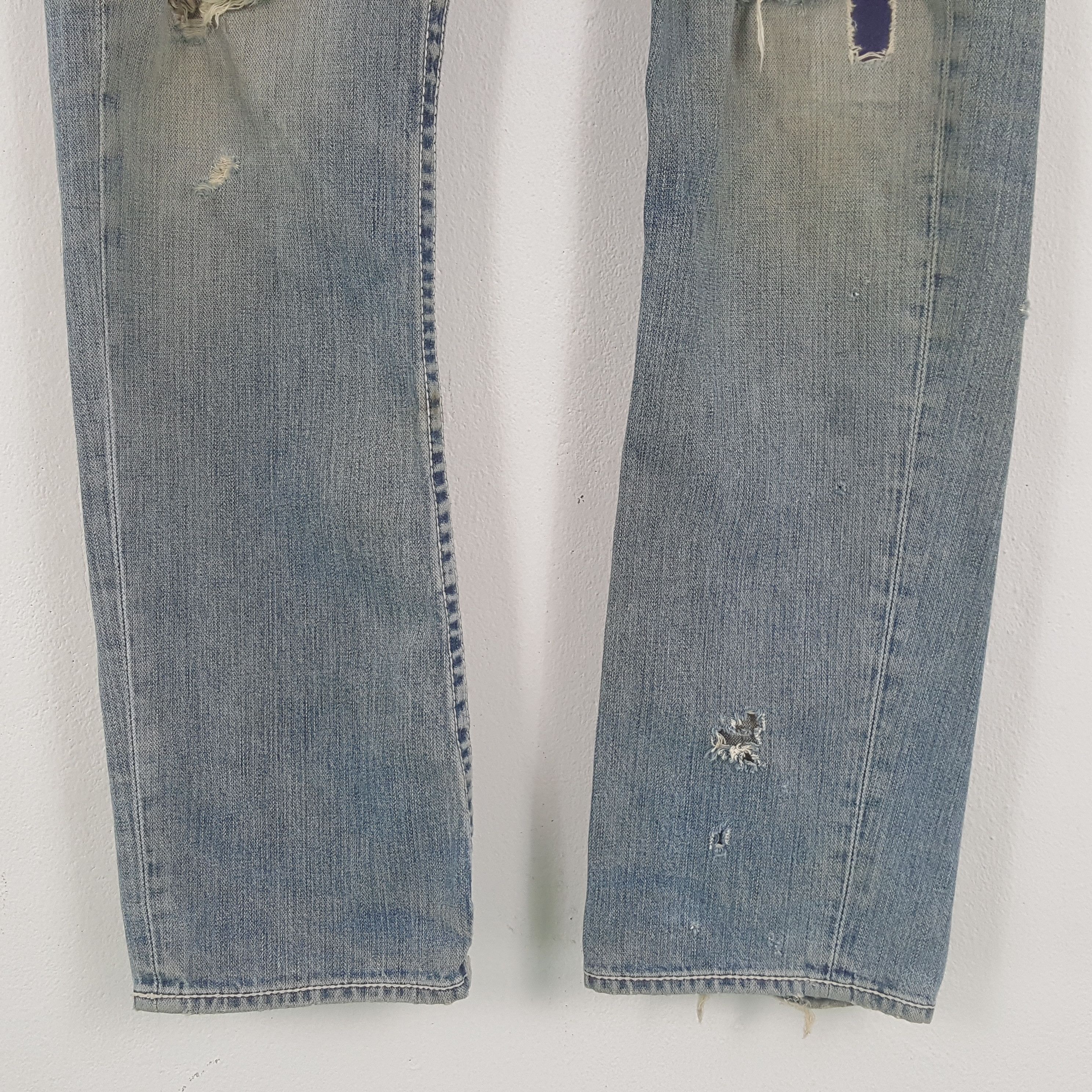 True Religion × Vintage True Religion Fashion Streetwear Style Distressed Jeans Size US 33 - 6 Thumbnail