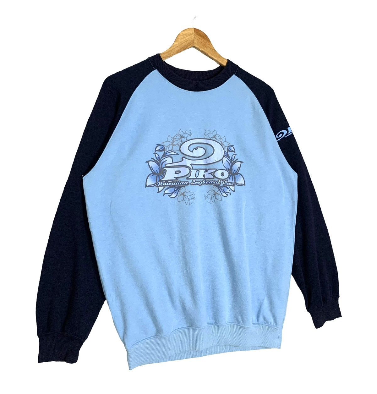 Vintage Vintage 90s Piko Hawaiian Longboard Wear Sweatshirt Size US M / EU 48-50 / 2 - 4 Thumbnail