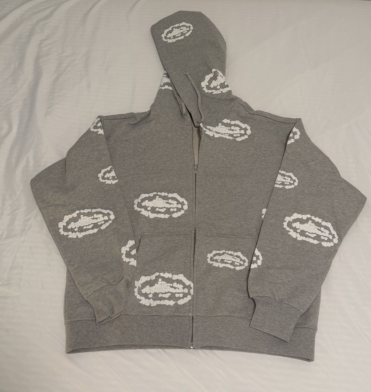 DENIM TEARS Denim Tears x Corteiz Island Wreath Zip Up Hoody Size US M / EU 48-50 / 2 - 1 Thumbnail