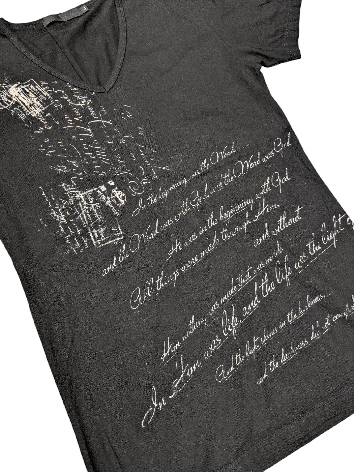 GOSTAR DE FUGA FUGA JAPANESE BRAND VKEI POEM T SHIRT Size L / US 10 / IT 46 - 2 Thumbnail