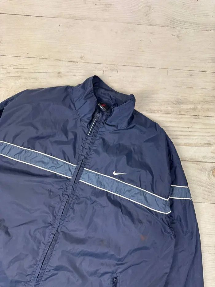 Nike Vintage Nike Nylon Track Jacket 00s Striped Size US L / EU 52-54 / 3 - 2 Thumbnail