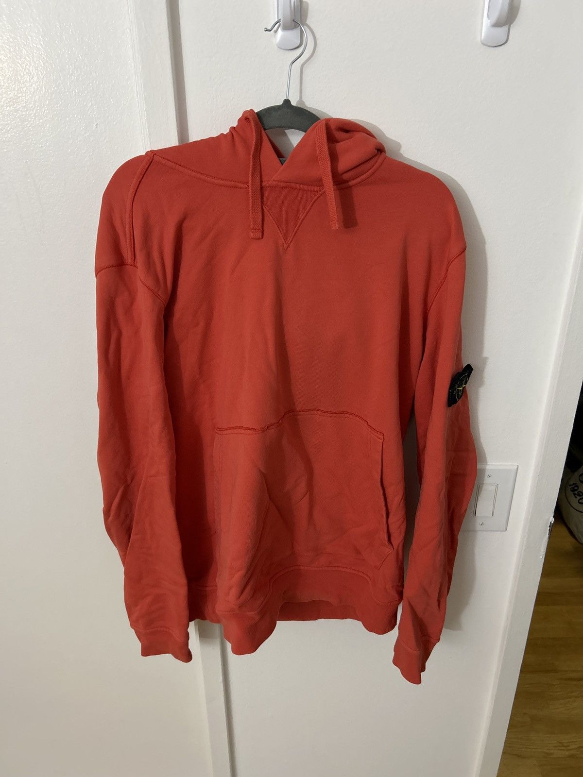 image of Stone Island Hoodie in Orange, Men's (Size 2XL)