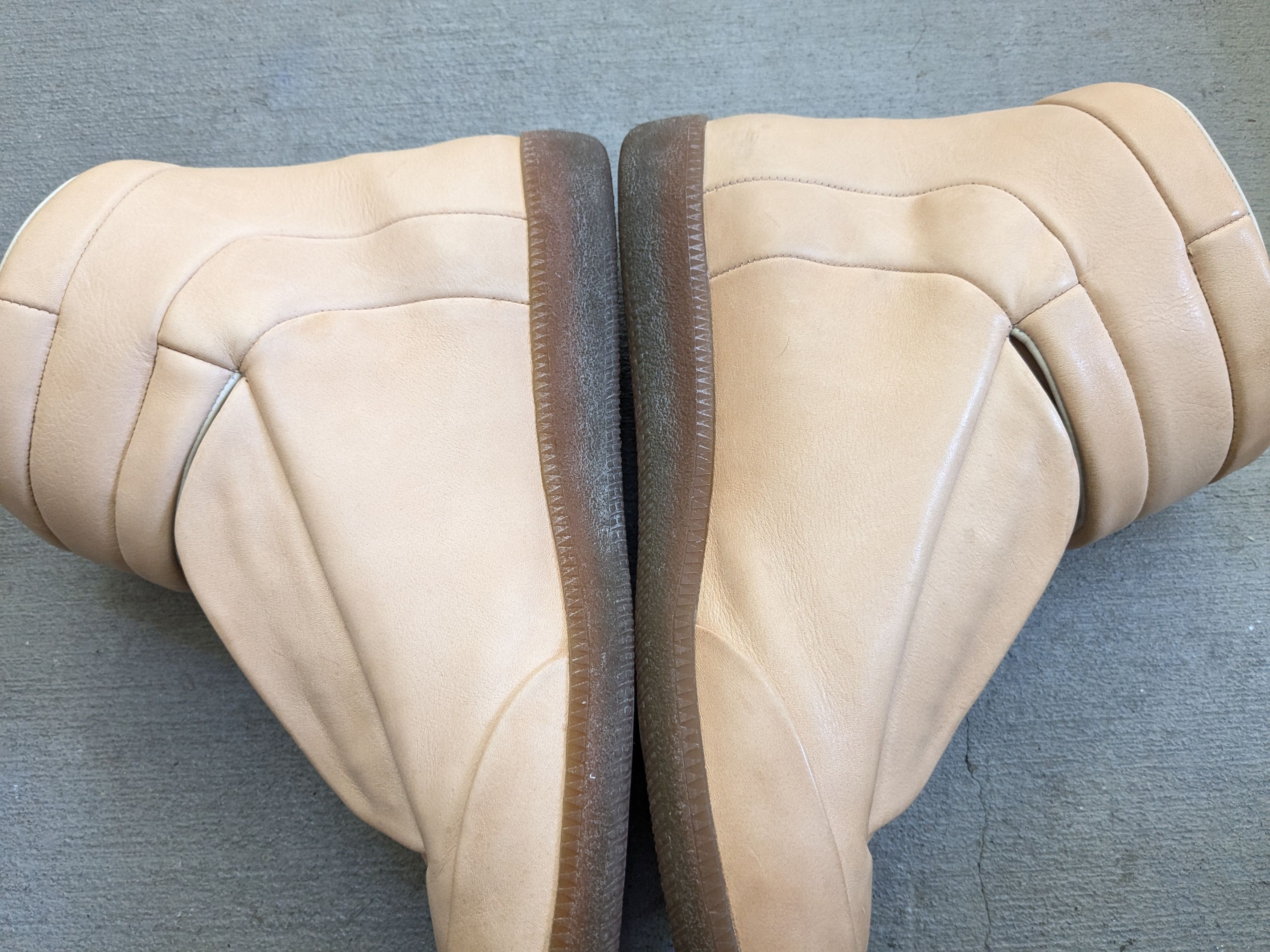 Maison Margiela Maison Margiela Future Nude Beige 14 47 Leather High Top Size US 14 / EU 47 - 12 Thumbnail