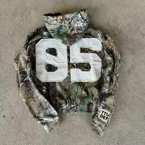 VIBE Letter Zipper Camo Hoodies Size US XXL / EU 58 / 5 - 2 Thumbnail