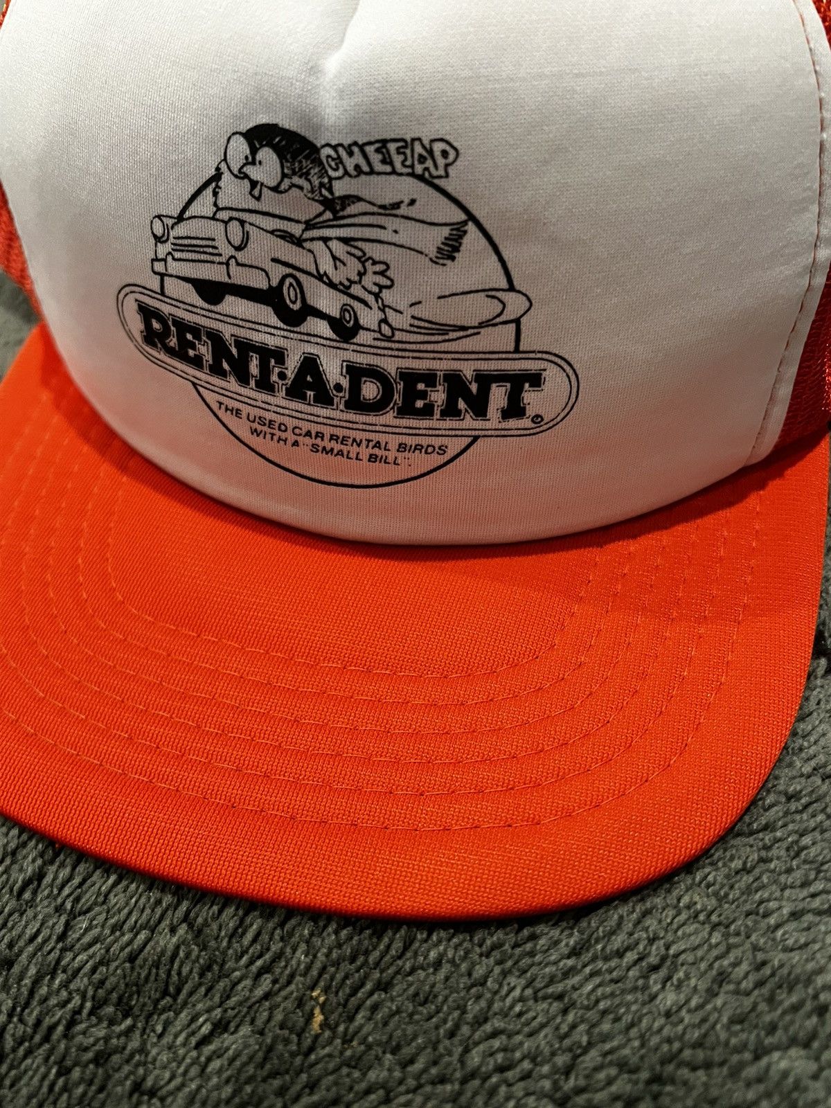 Vintage 90’s Vintage “Rent A Dent” Trucker Hat Size ONE SIZE - 10 Thumbnail