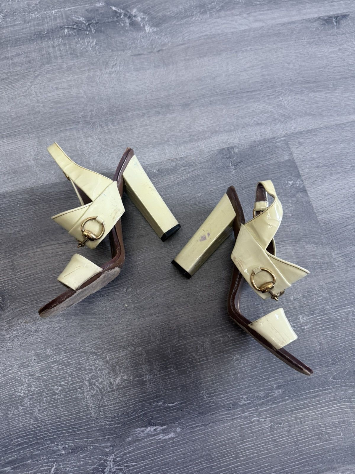 Gucci Vintage Gucci Leather Alyssa Horsebit Ankle Strap Sandals Size US 6 / IT 36 - 2 Thumbnail