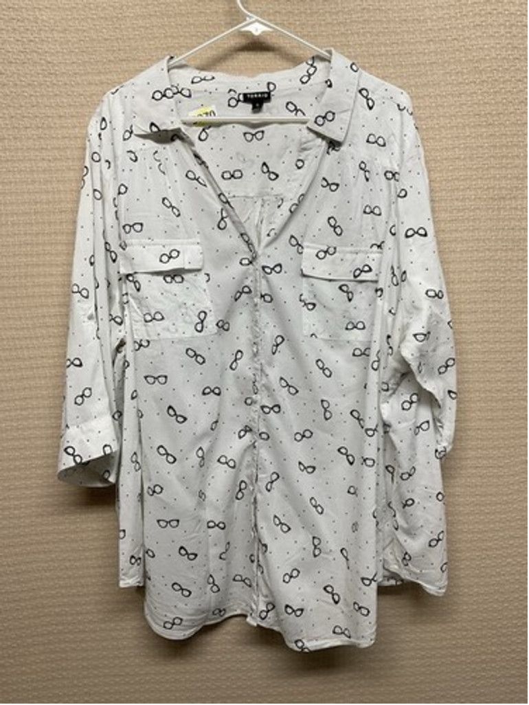 Torrid Torrid Collared Button-Up Long Sleeve Shirt Women 4X Size ONE SIZE - 1 Thumbnail