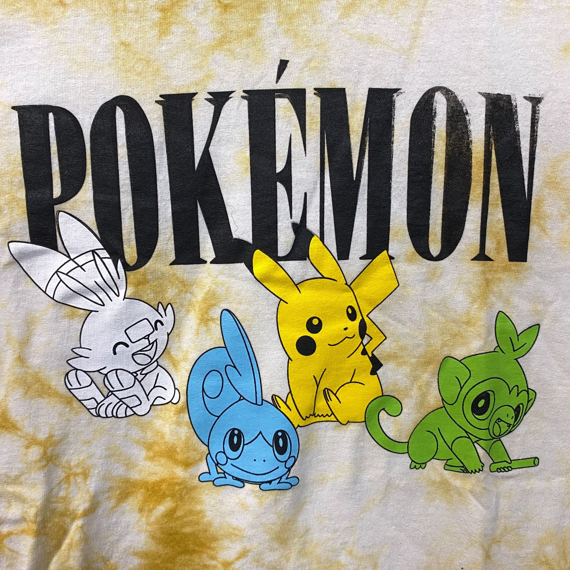 Pokemon Pokemon Pikachu Grookey Scorbunny Sobble Gold Yellow Tie-Dye Size US XL / EU 56 / 4 - 2 Thumbnail
