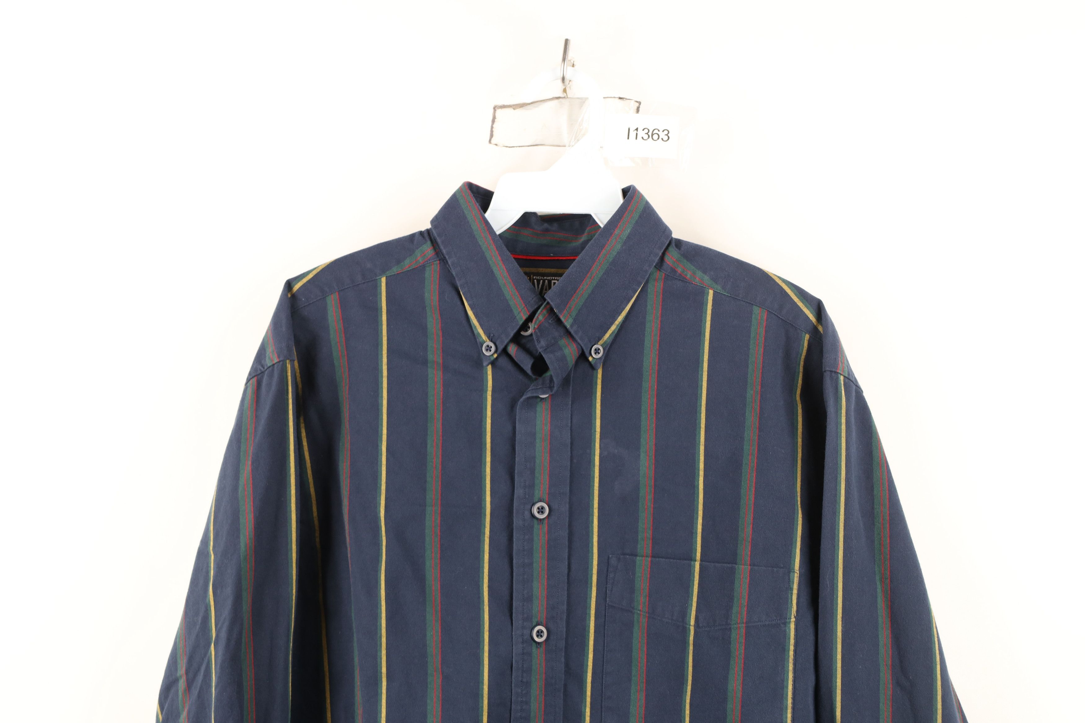 Vintage Vintage 90s Y2K Streetwear Rainbow Striped Button Down Shirt Size US S / EU 44-46 / 1 - 2 Thumbnail