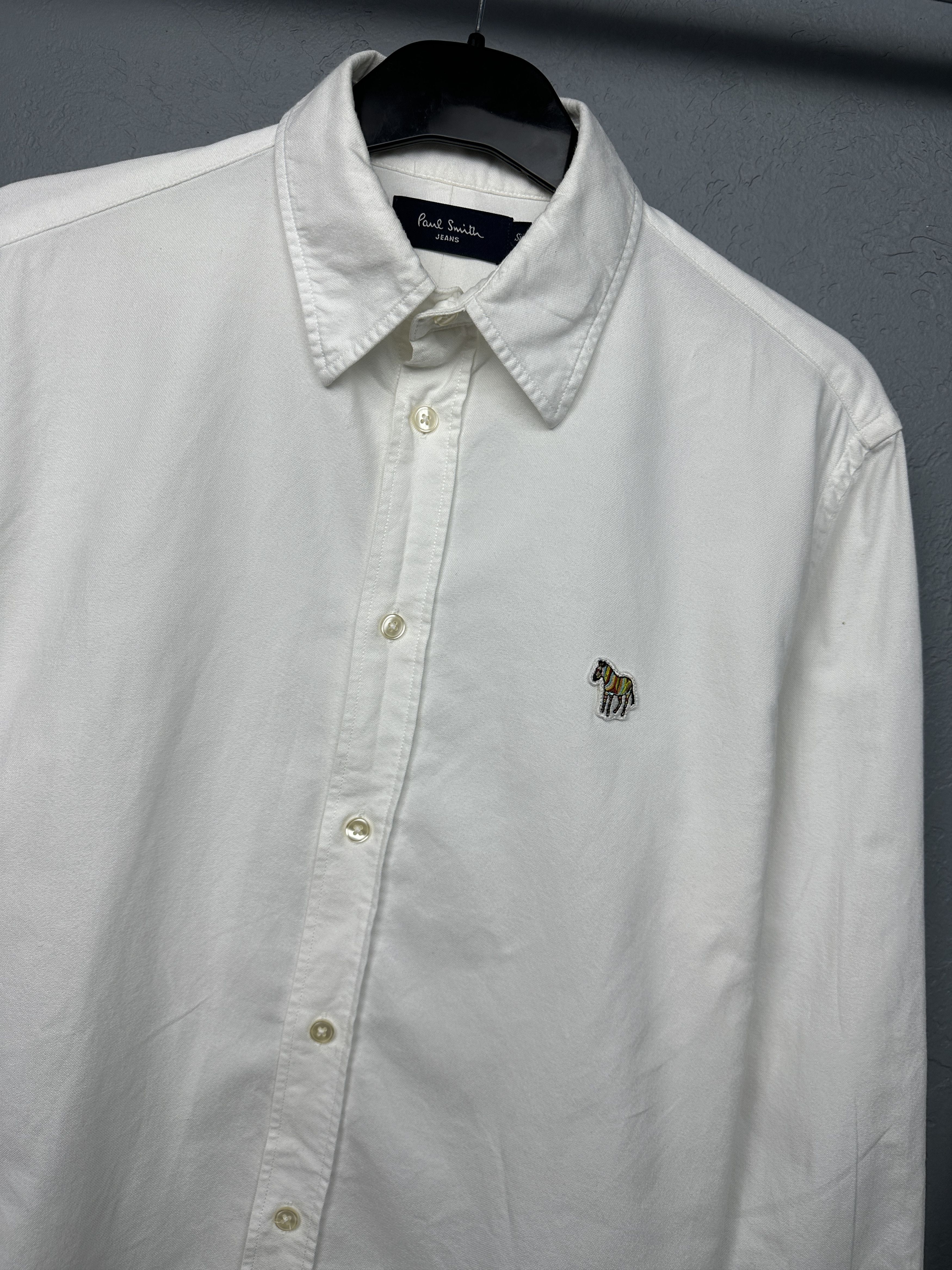 Paul Smith Paul Smith London Mens Long Sleeve White Shirt Size US S / EU 44-46 / 1 - 2 Thumbnail