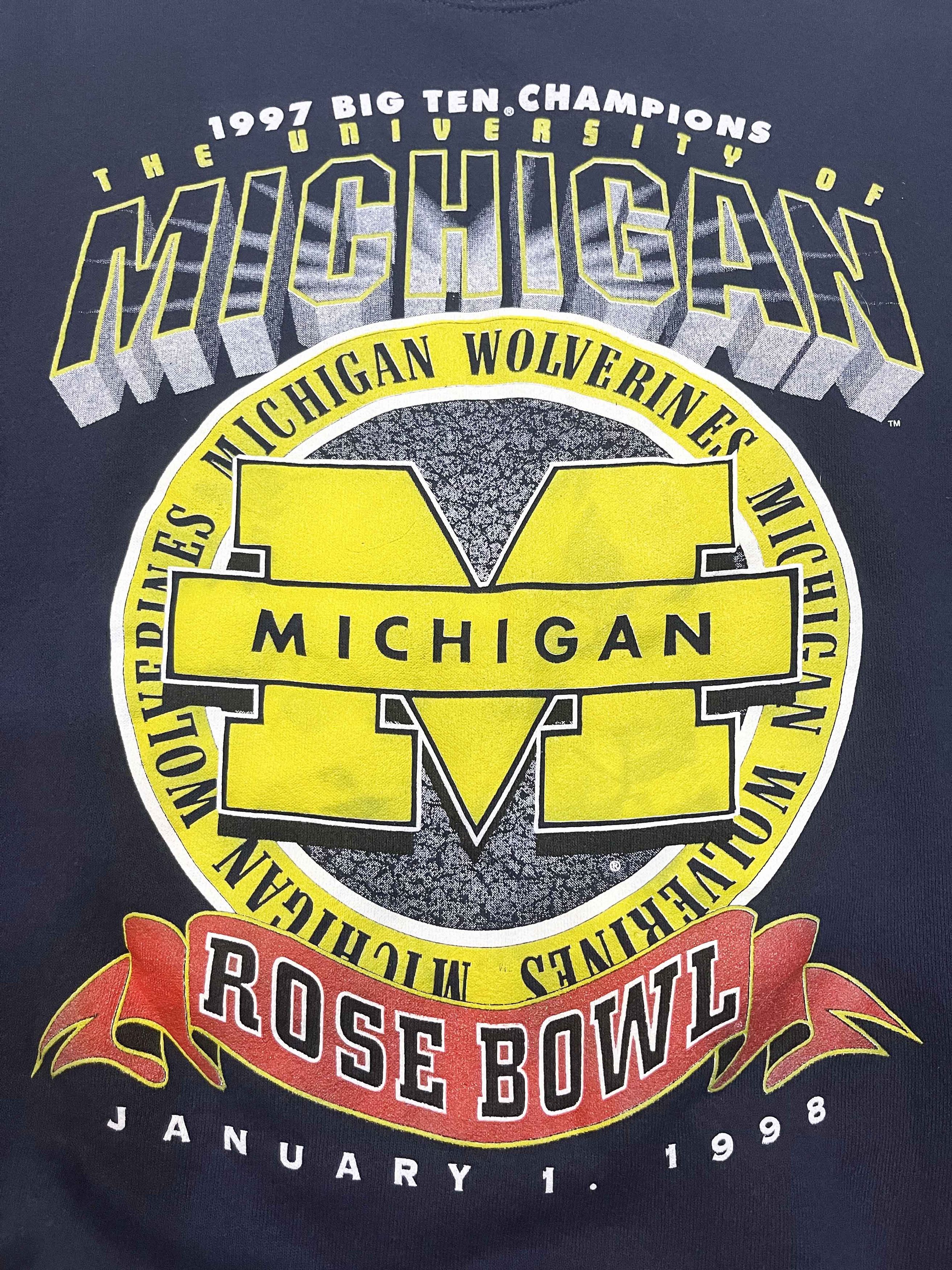 Lee × NCAA × Vintage Vintage Lee NCAA Michigan Wolverines Crewneck Sweatshirt Size US XXL / EU 58 / 5 - 2 Thumbnail