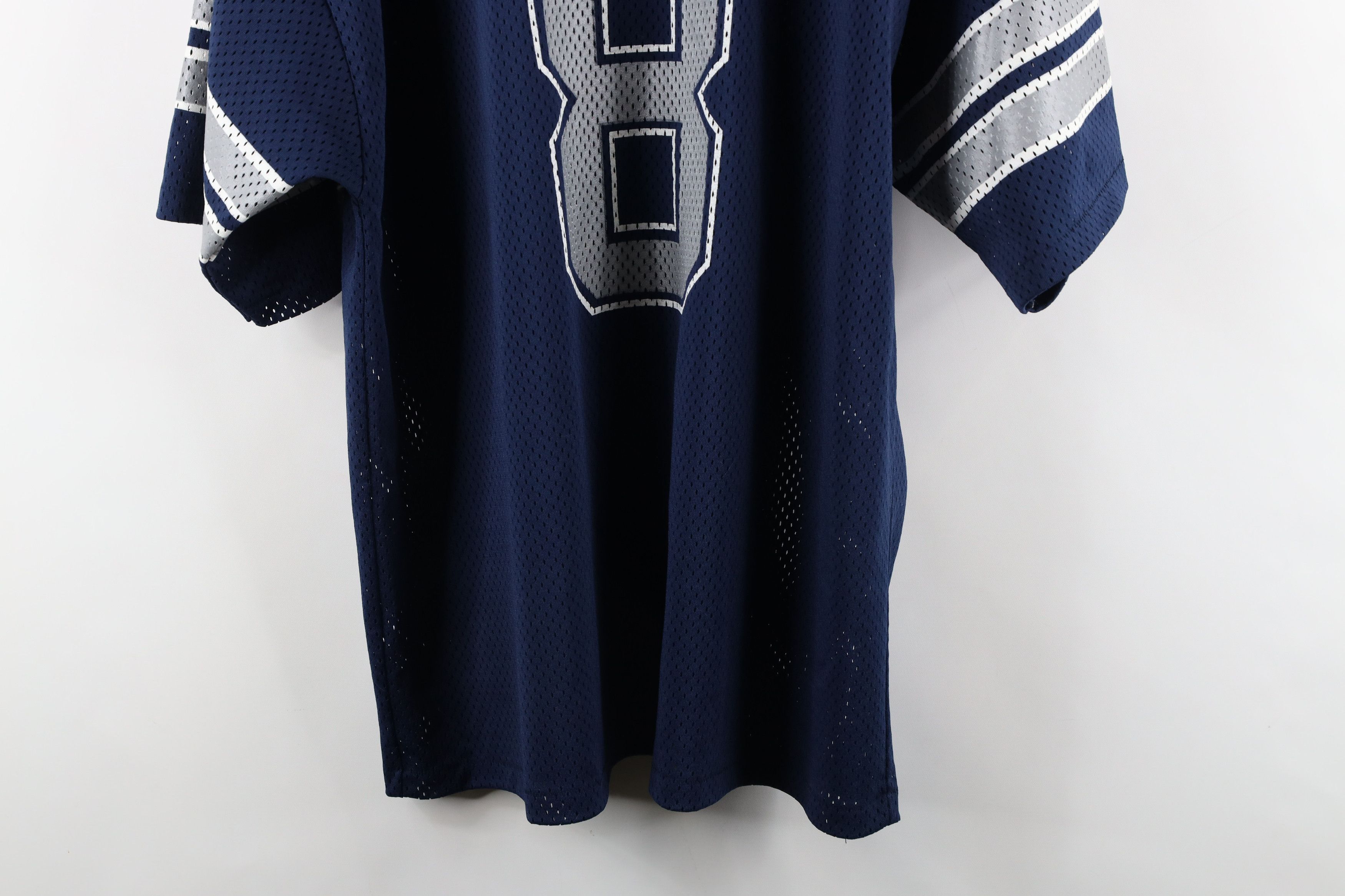 Vintage Vintage 90s Dallas Cowboys Football Jersey Blue USA #8 Size US L / EU 52-54 / 3 - 13 Thumbnail
