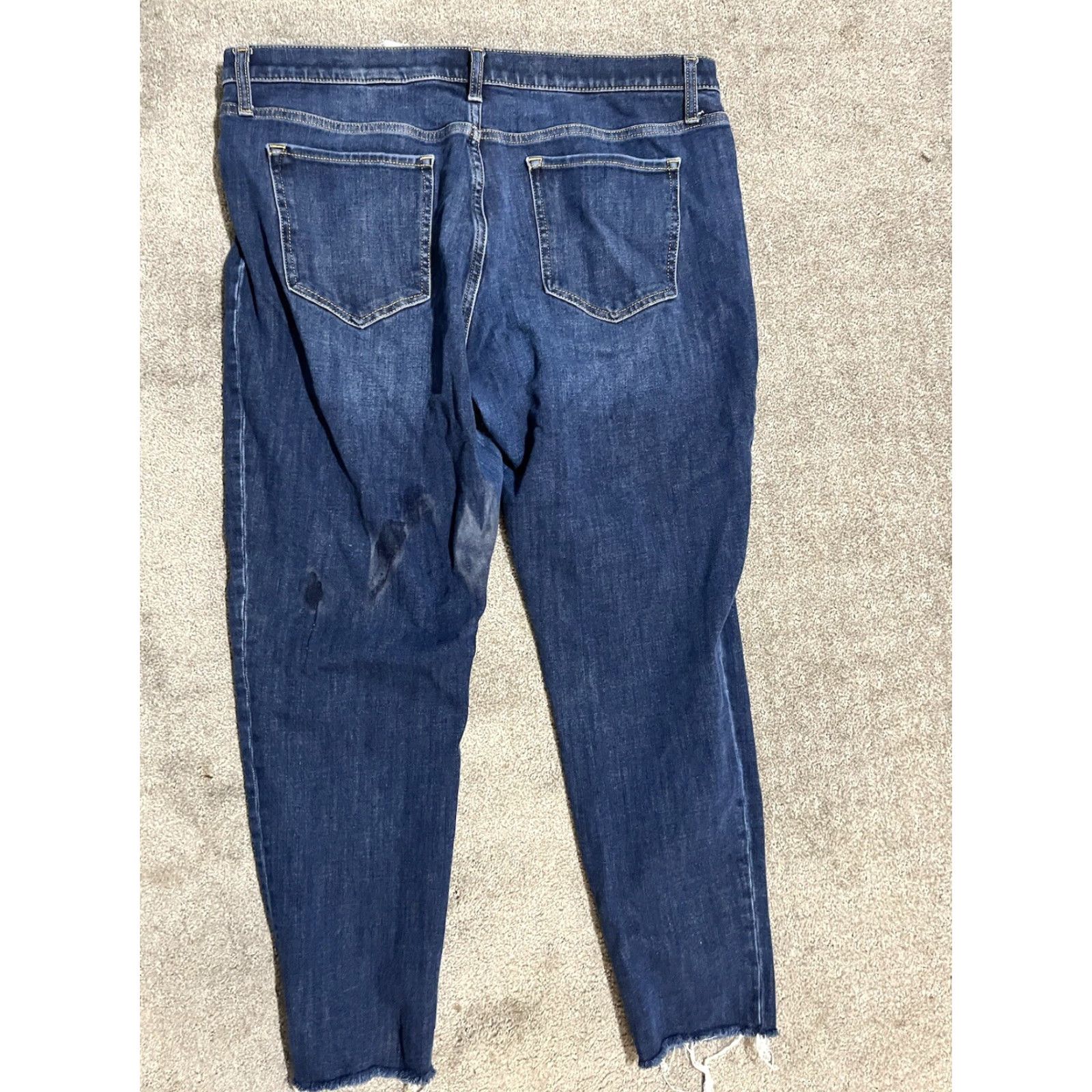 Banana Republic VINTAGE Banana Republic Premium Denim Mid-Rise Skinny Jeans Size 33 Raw Hem Women Jeans Slim Blue Cotton Polyester Denin 27in Inseam 8.5-10.5in2025 Size 24" / US 00 / IT 34 - 3 Thumbnail
