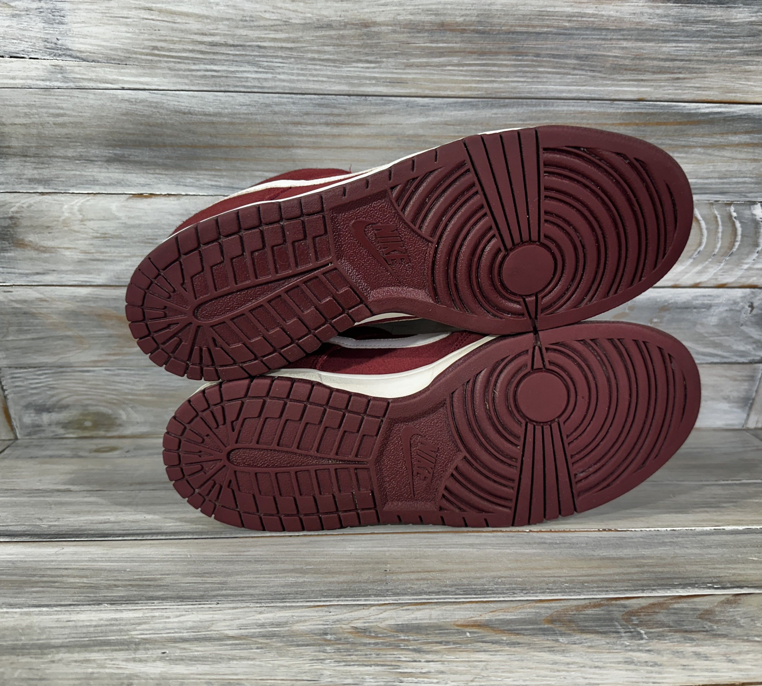 Nike Nike Dunk Low Team Red Suede Sneakers Very Rare Sport Shoes Size US 10 / EU 43 - 8 Thumbnail