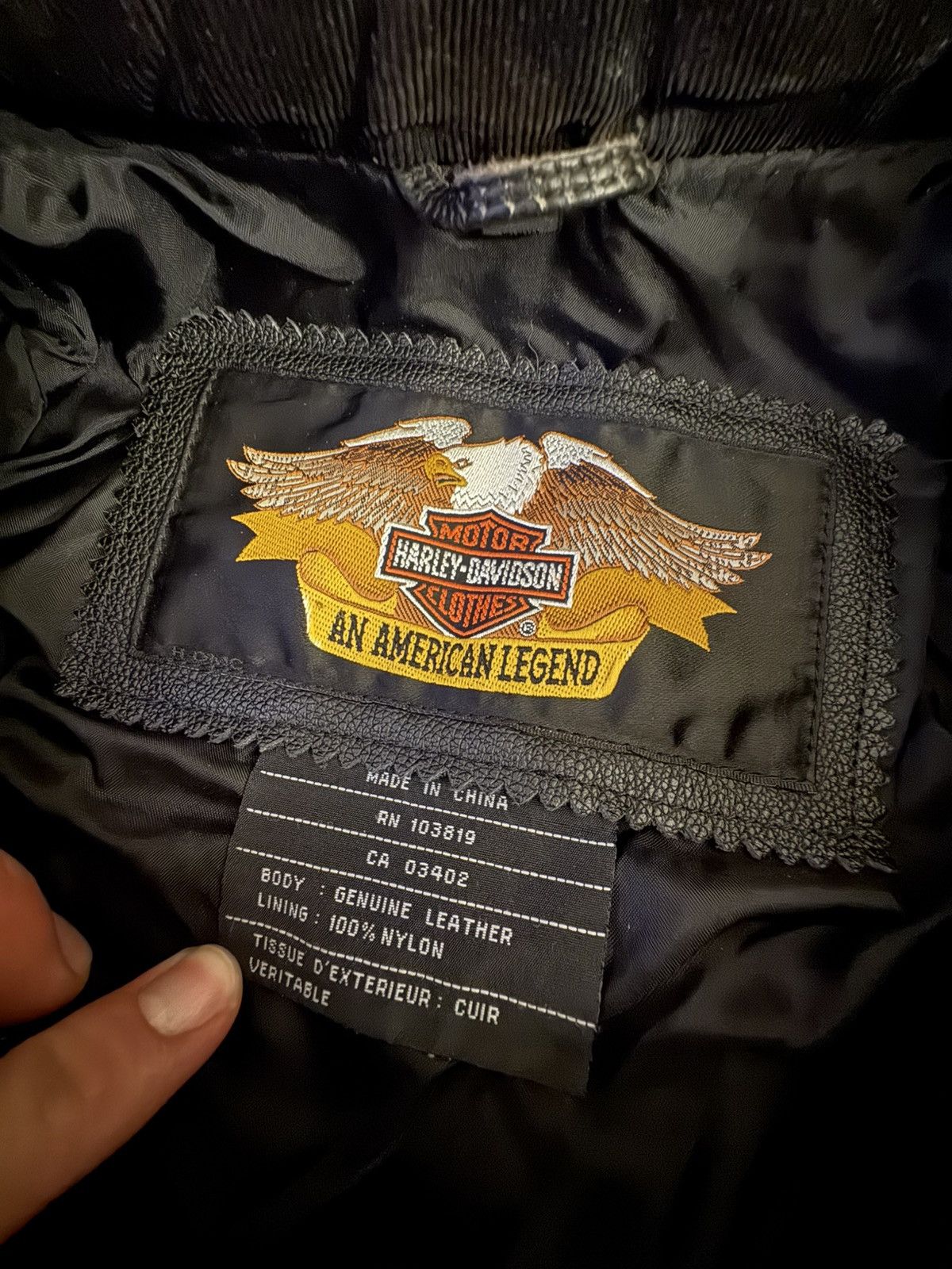 Harley Davidson Harley Davidson Victory Lane #1 Leather Jacket Orange Stripe Size US M / EU 48-50 / 2 - 4 Thumbnail