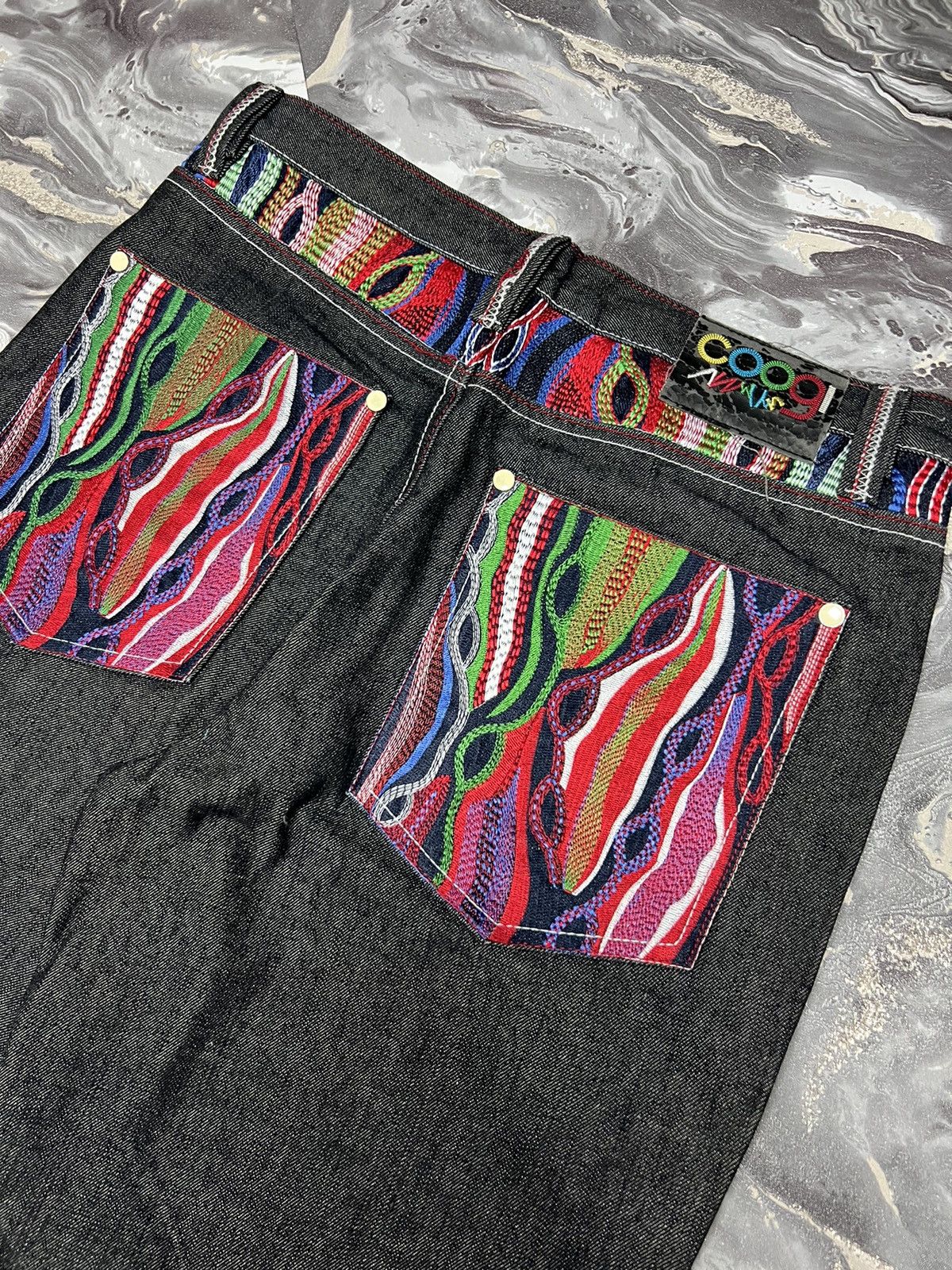 Coogi × Vintage Crazy baggy Vintage Coogi Embroidered jeans Size US 34 / EU 50 - 4 Thumbnail