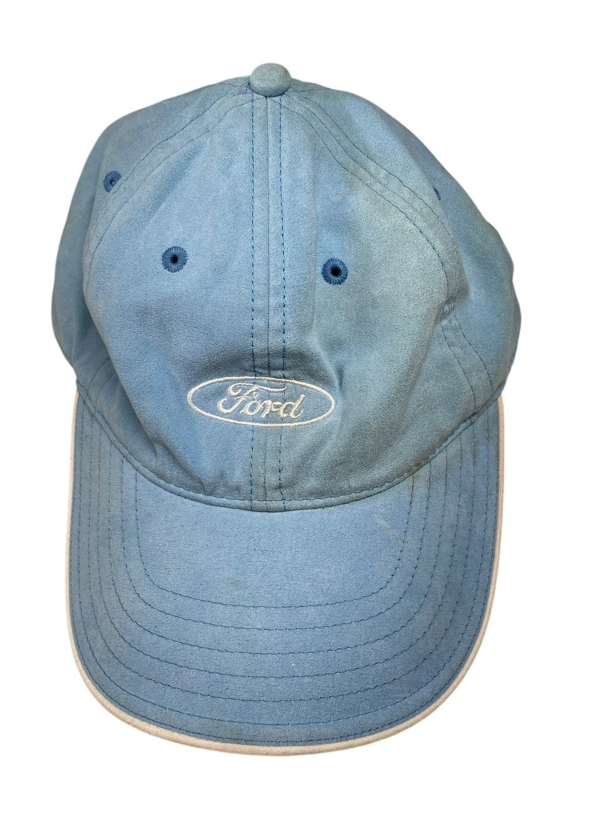 Ford × Vintage Vintage Baby Blue Ford Hat Size ONE SIZE - 4 Thumbnail