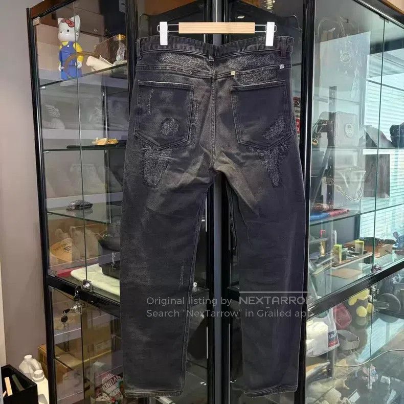 Givenchy Givenchy Distressed Destroyed Denim Pants Size US 32 / EU 48 - 2 Thumbnail