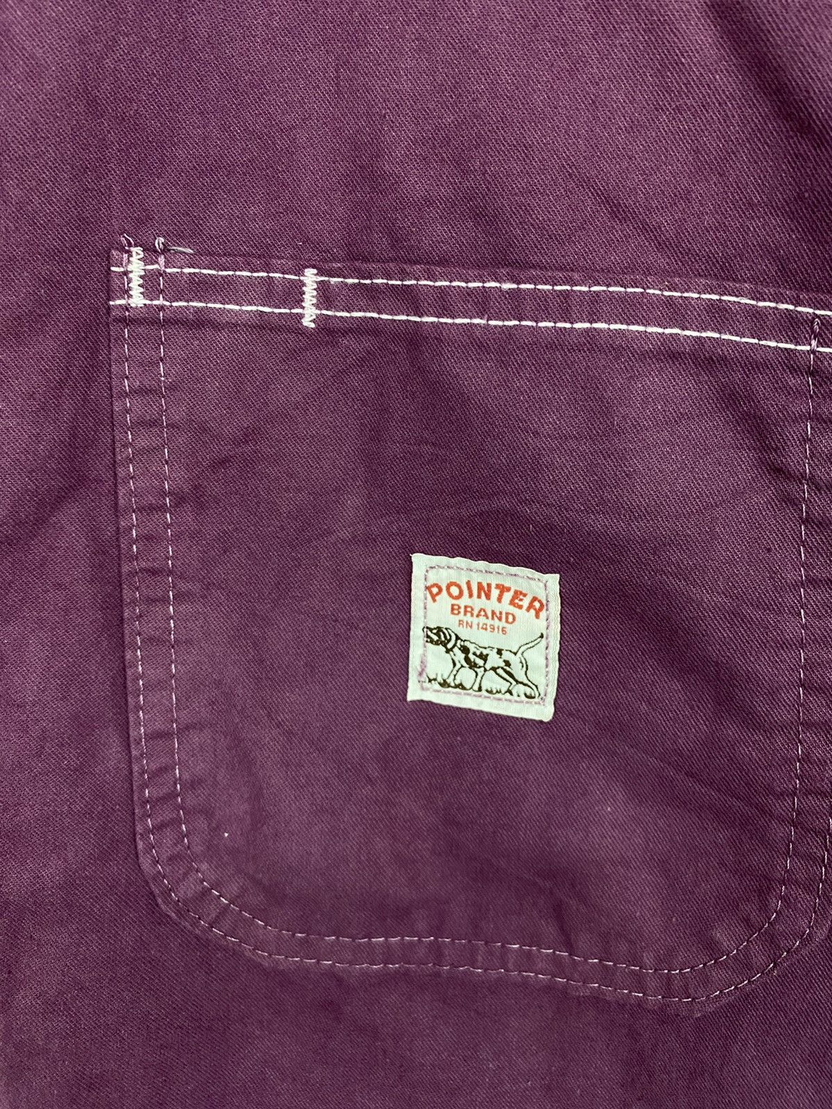 Pointer Vintage 80s POINTER BRAND Workwear Purple Jecket Made In USA Size US L / EU 52-54 / 3 - 8 Thumbnail