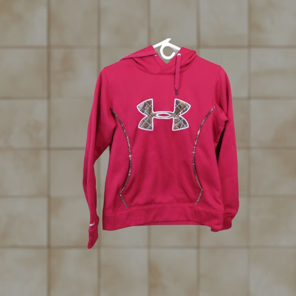 Under Armour Under Armour Hoodie Pullover S Pink Camo Multicolor Loose fit Mens Hoodie Regular Size S Size US S / EU 44-46 / 1 - 1 Thumbnail