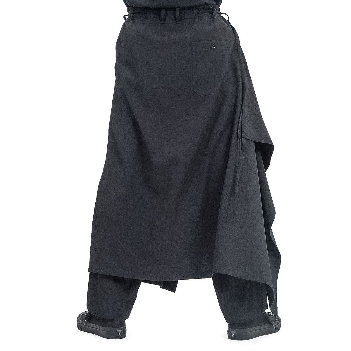 Yohji Yamamoto Yohji Yamamoto Ground Y - WOOL GABARDINE 3-WAY SKIRT PANTS Size US 32 / EU 48 - 21 Thumbnail