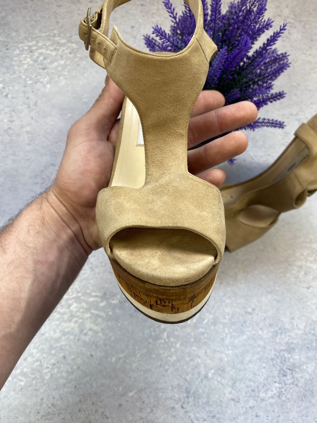 Jimmy Choo Jimmy Choo Women’s Heels Leather Suede Shoes Size 39 Size US 9 / IT 39 - 9 Thumbnail