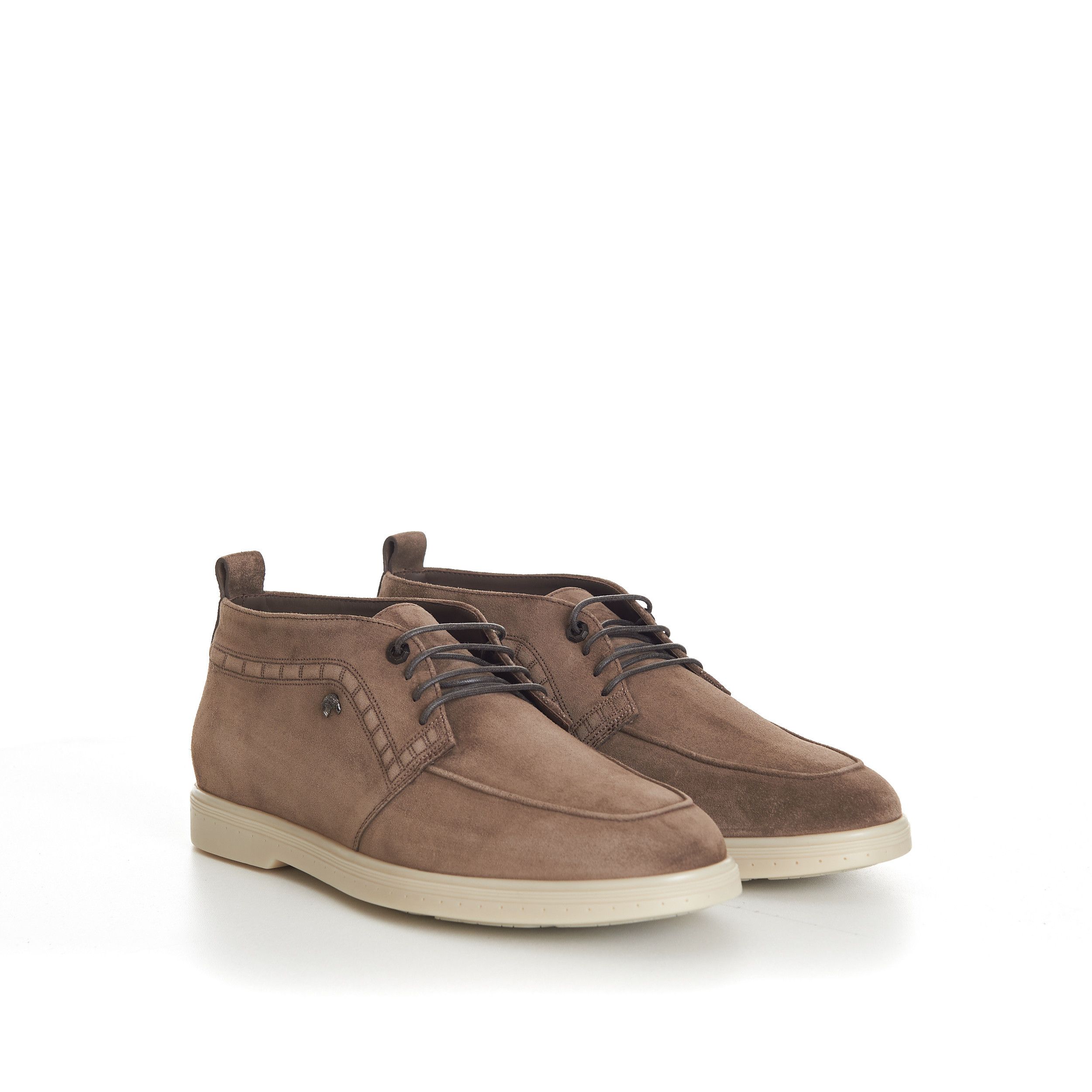 Stefano Ricci Brown Suede Lace Up Chukka Boots With Rubber Soles Size US 11 / EU 44 - 1 Thumbnail