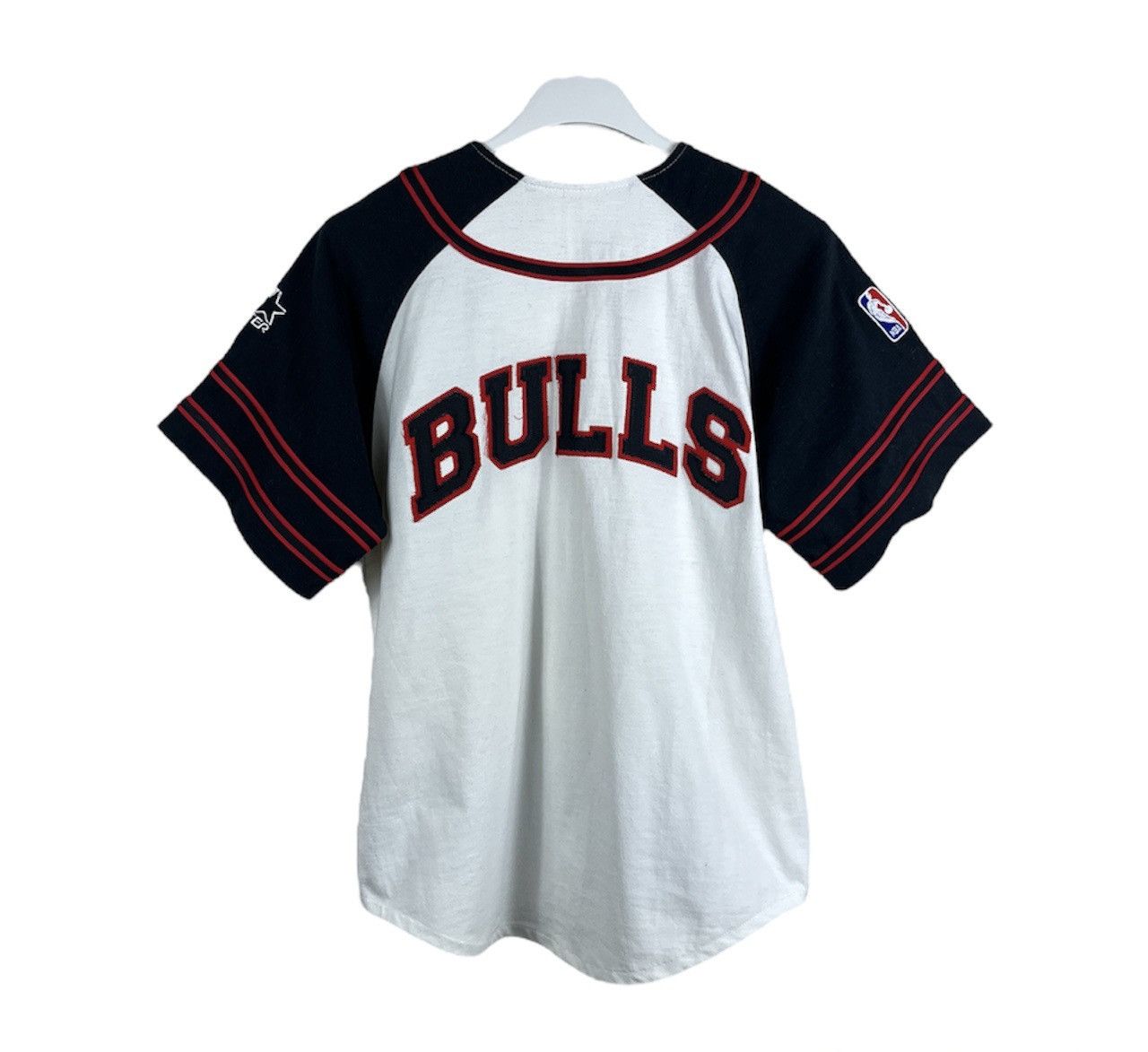 Starter Vintage 90s Majestic Chicago Bulls basketball button jersey Size S / US 4 / IT 40 - 2 Thumbnail