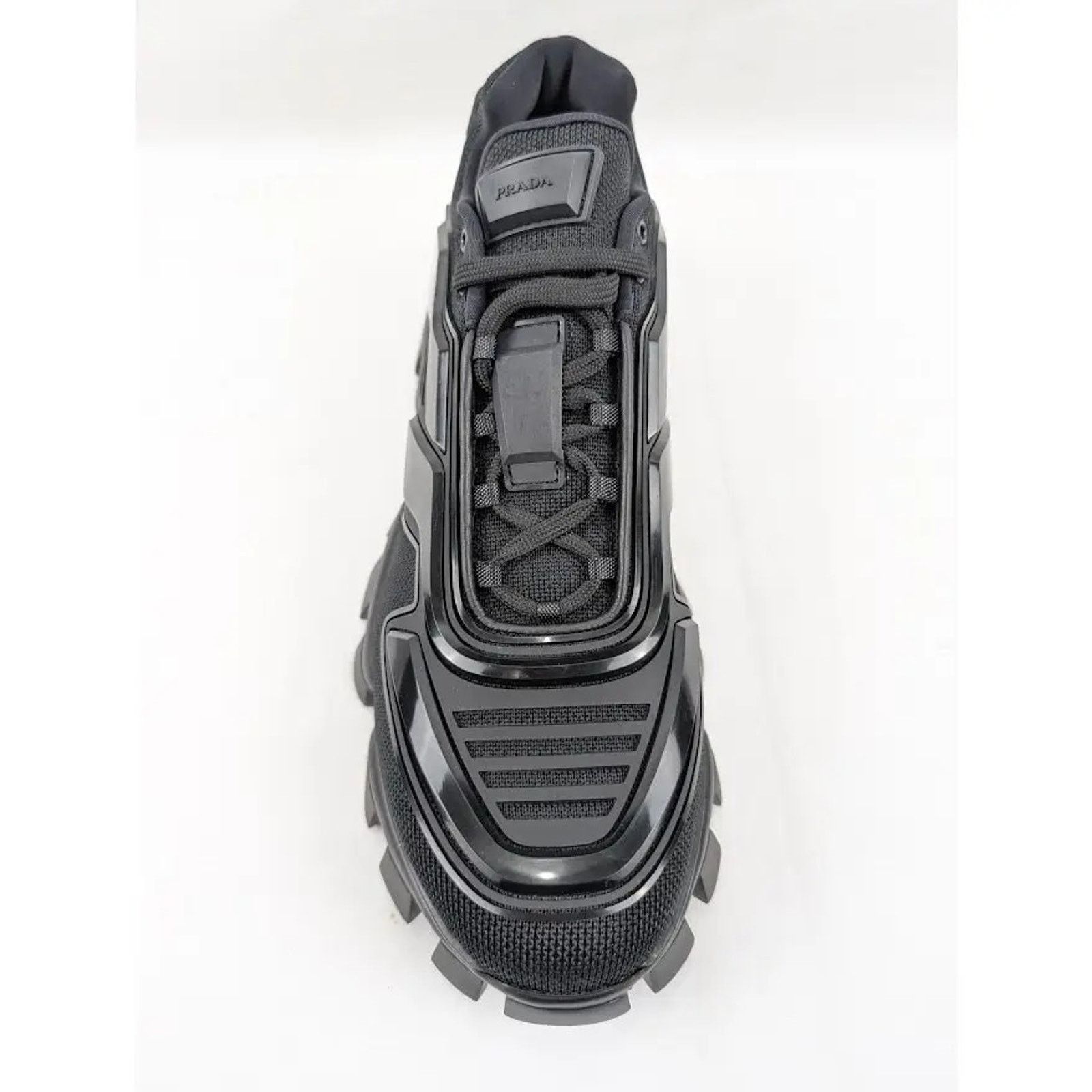 Prada o1rshd1 Cloudbust Thunder Rubber Knit Sneakers in Nero Size US 10.5 / EU 43-44 - 6 Thumbnail