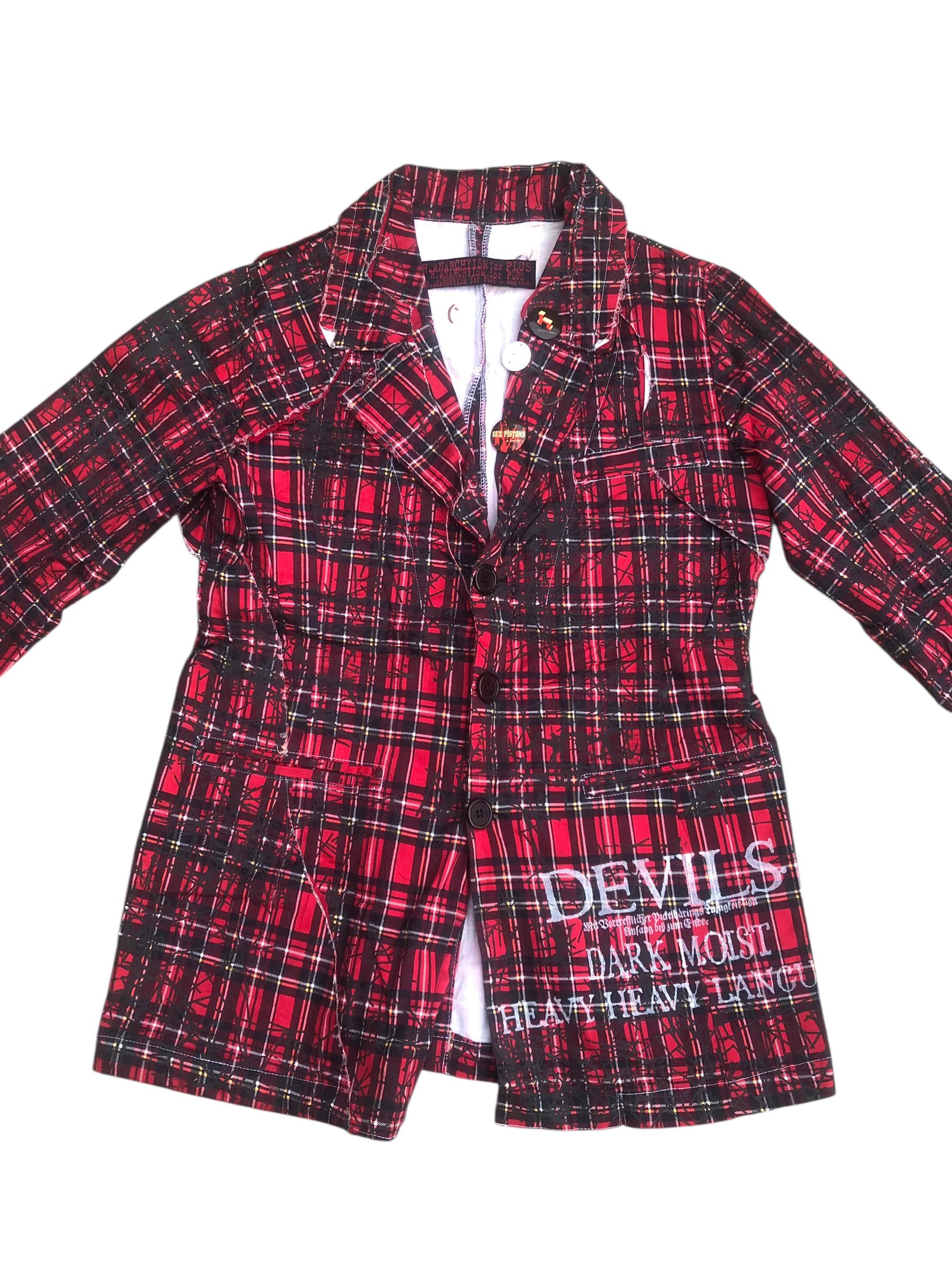 If Six Was Nine 🔥Y2K H.NAOTO H.ANARCHYISM Coat Vest Bondage Tartan Punk Size US M / EU 48-50 / 2 - 3 Thumbnail