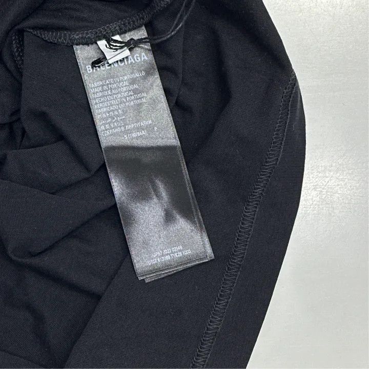 Balenciaga Balenciaga Balenciaga Black Logo Print Short Sleeve TShirt Size US S / EU 44-46 / 1 - 4 Thumbnail